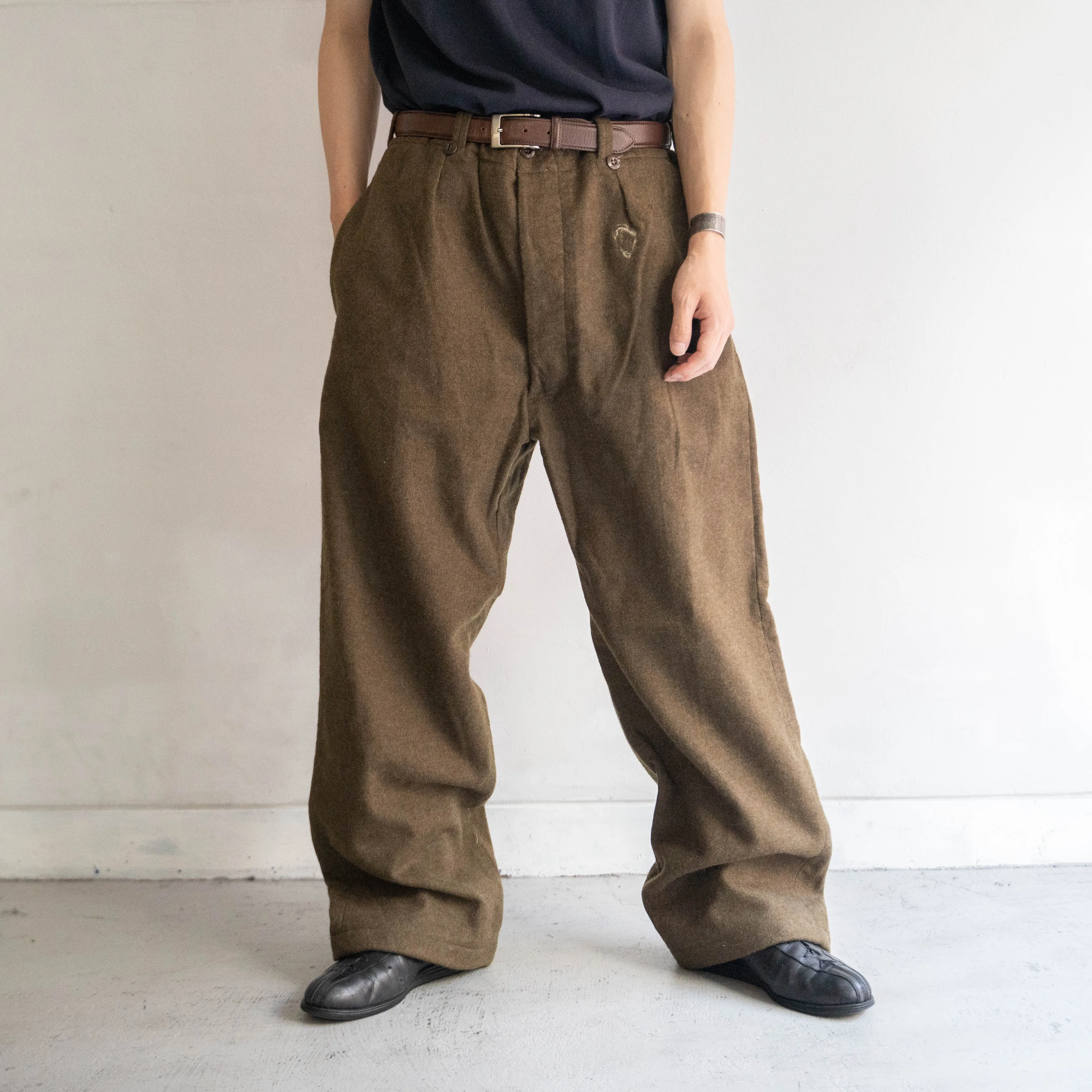 1950-60s French military m52 wool pants "size45"