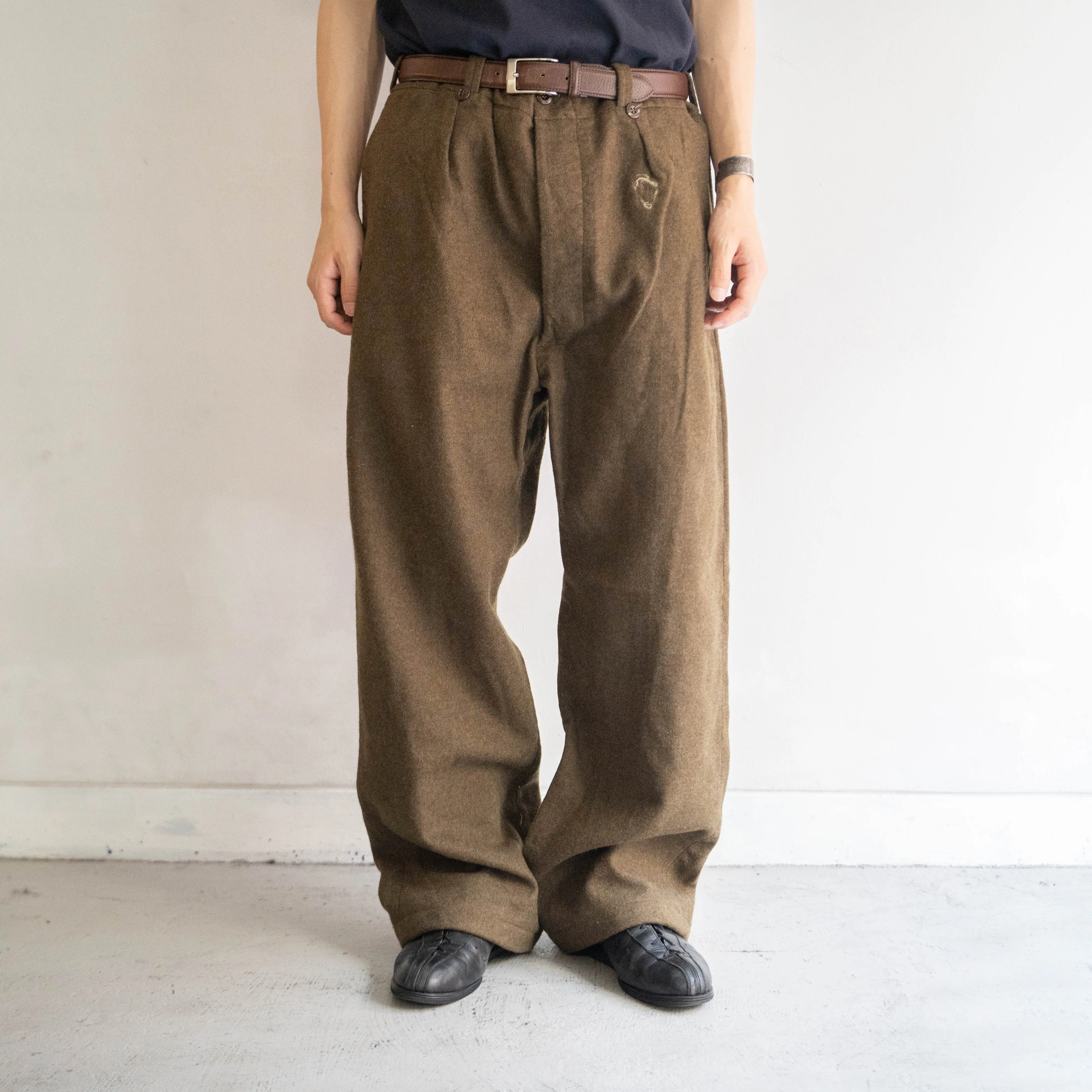 1950-60s French military m52 wool pants "size45"