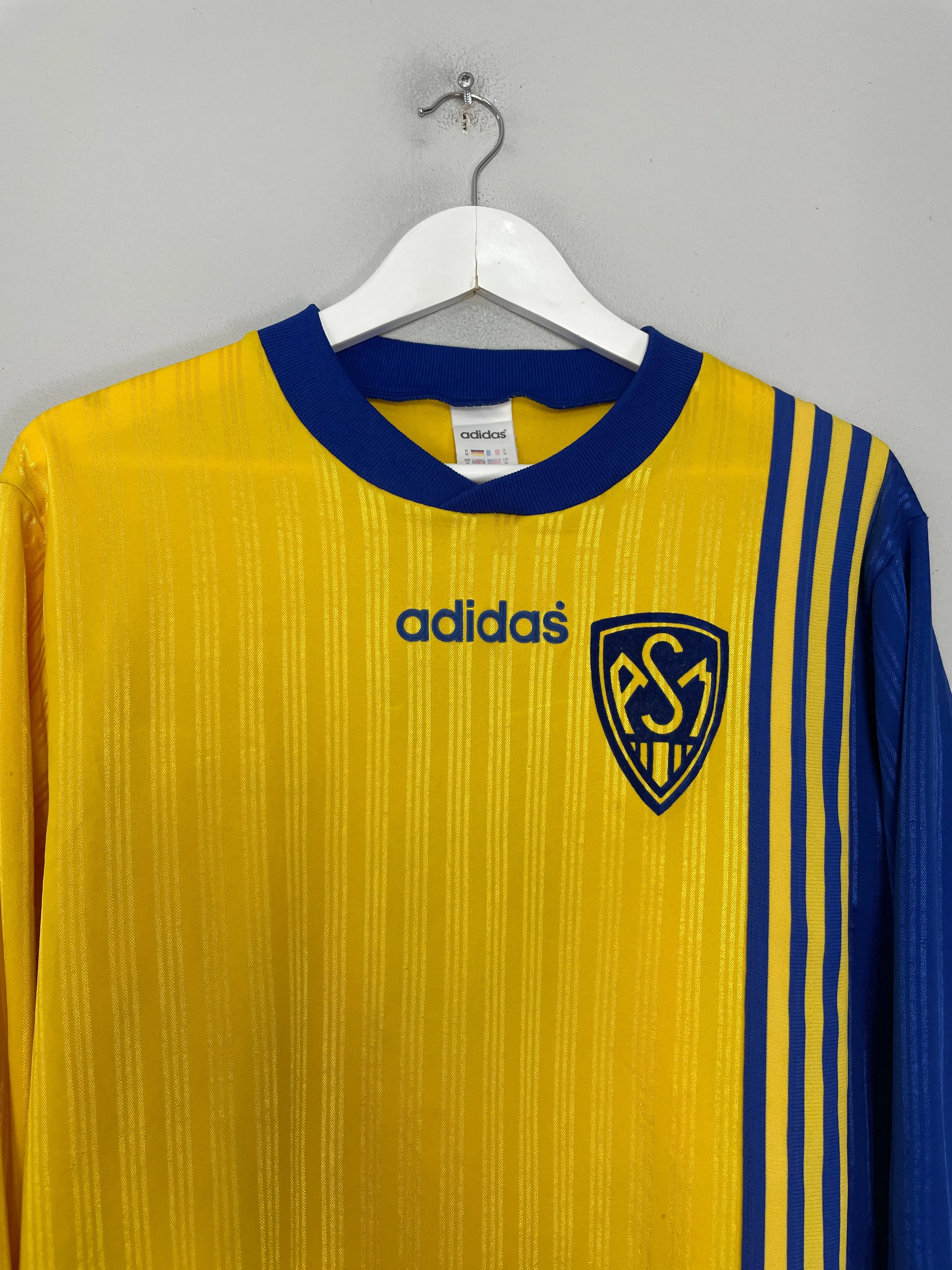 1990/92 CLERMONT AUVERGNE L/S #6 HOME SHIRT (M) ADIDAS