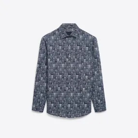 Abstract Liberty  Print Cotton Shirt