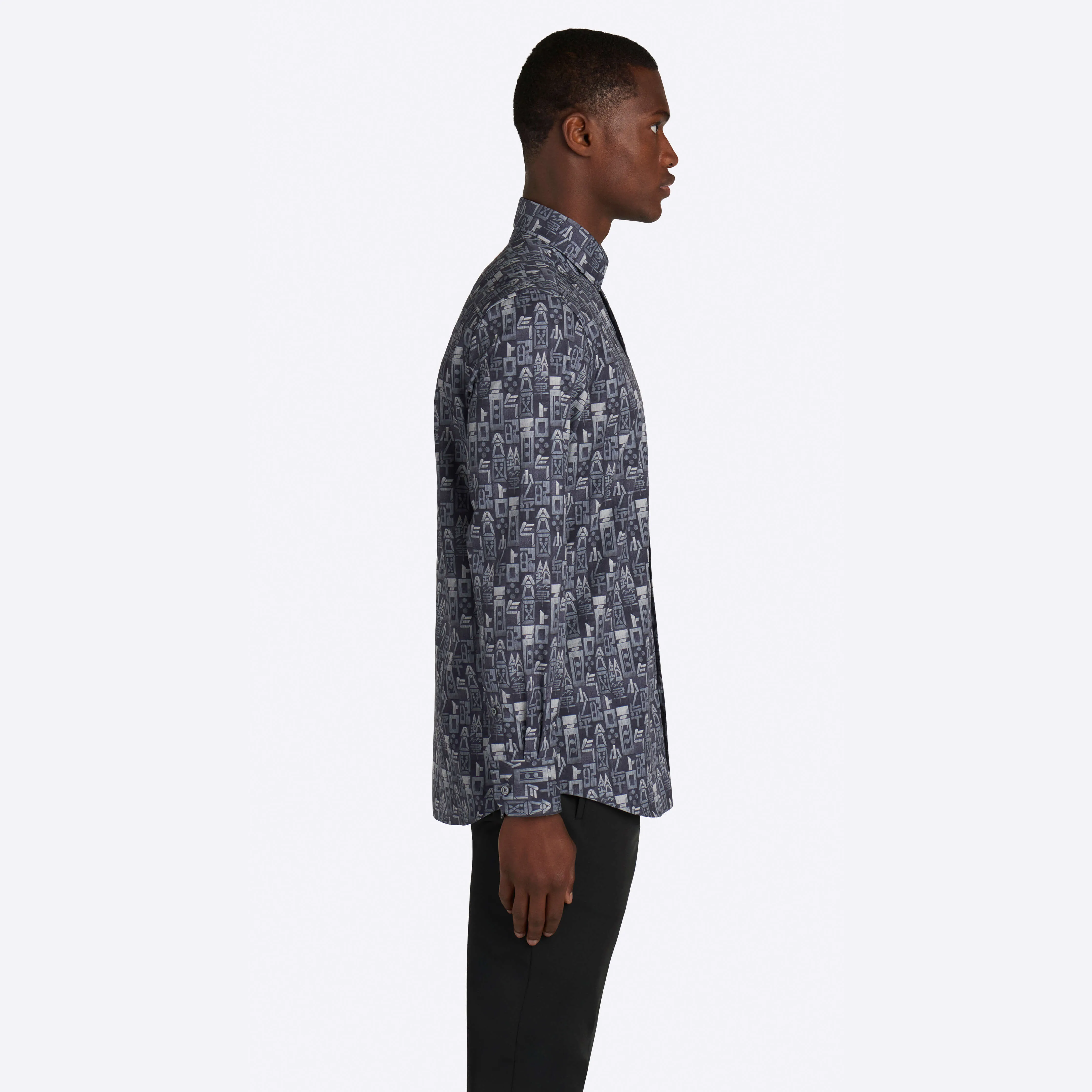 Abstract Liberty  Print Cotton Shirt