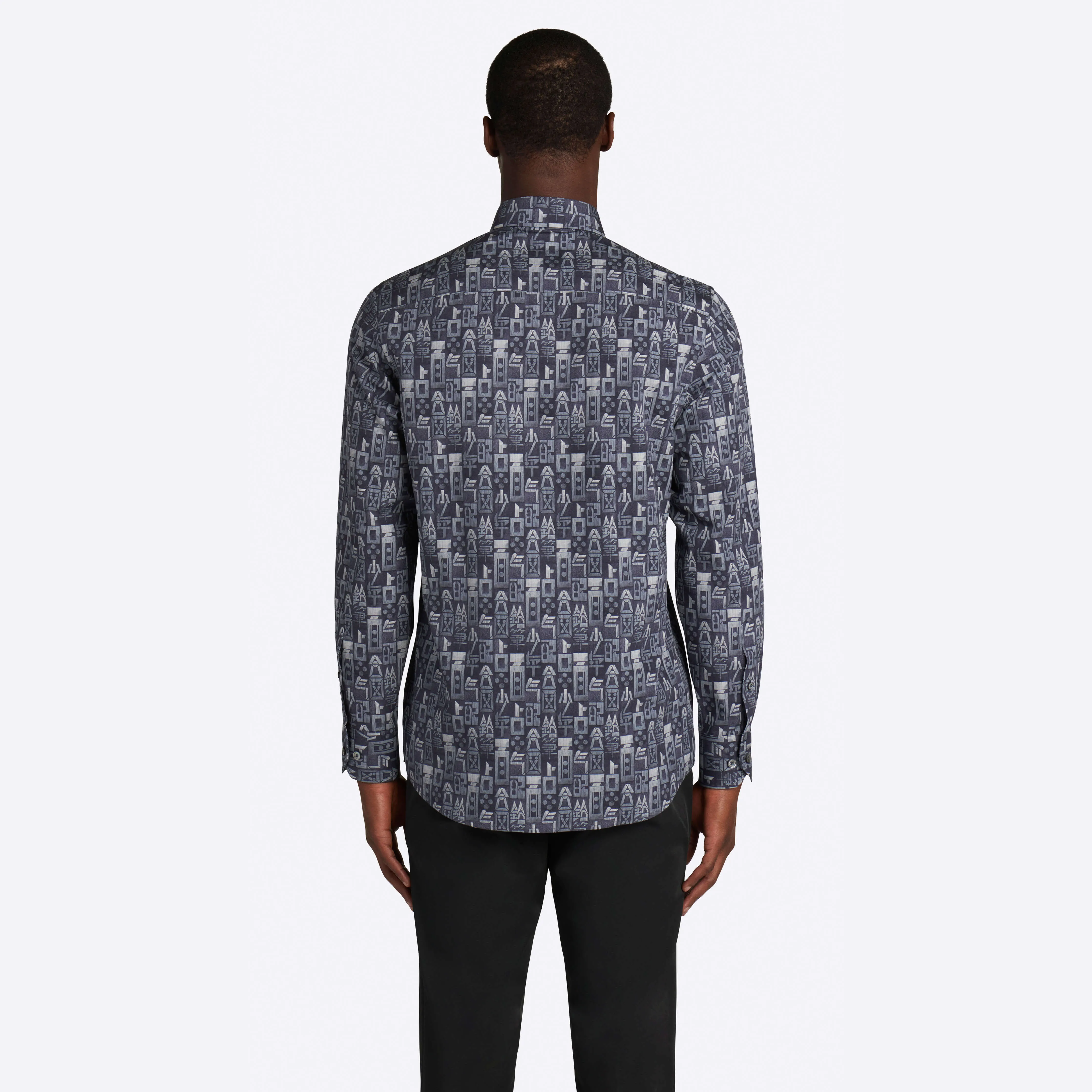 Abstract Liberty  Print Cotton Shirt