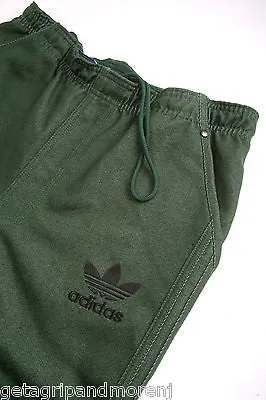 ADIDAS Mens Denim TP Jean Sweat Pants Dark Green Size Medium New!