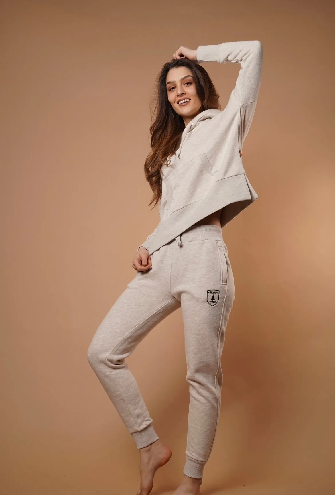 Adley Heather Oatmeal Jogger