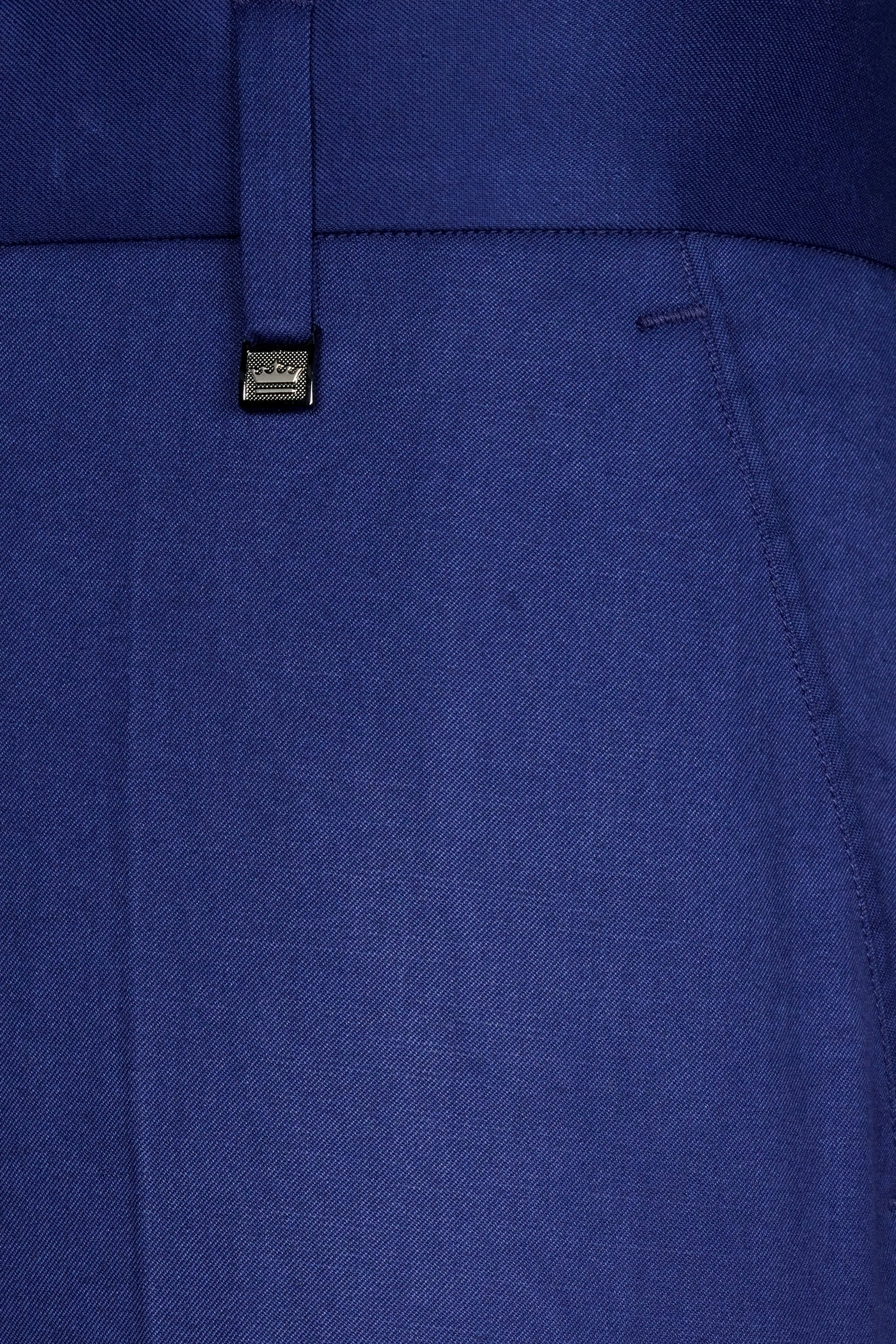 Admiral Blue Wool Rich Pant