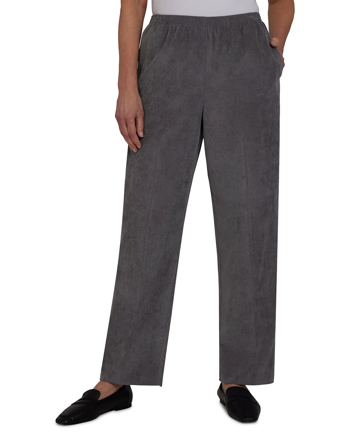 Alfred Dunner Proportioned Medium Corduroy Pant