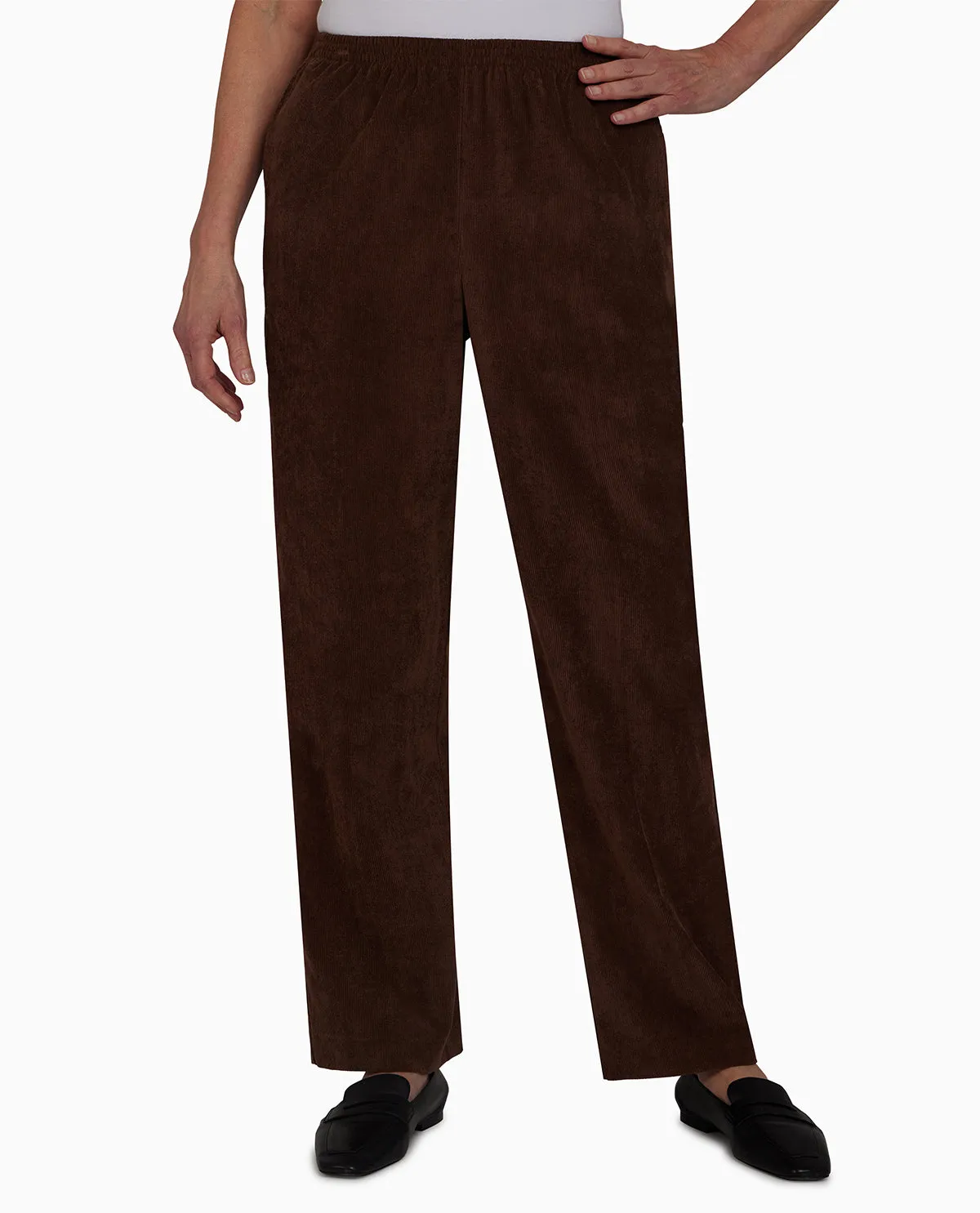 Alfred Dunner Proportioned Medium Corduroy Pant