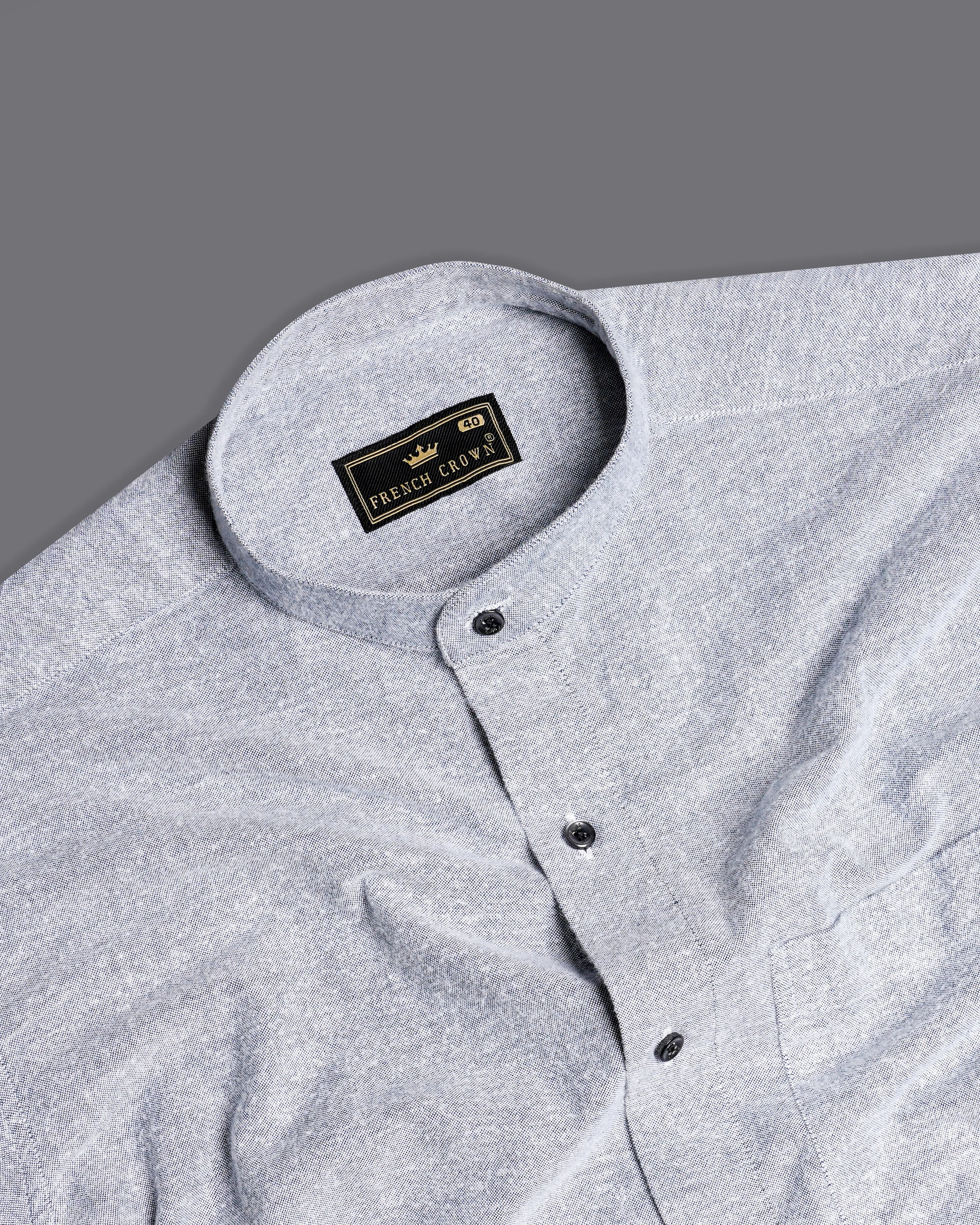 Aluminum Gray Royal Oxford Shirt