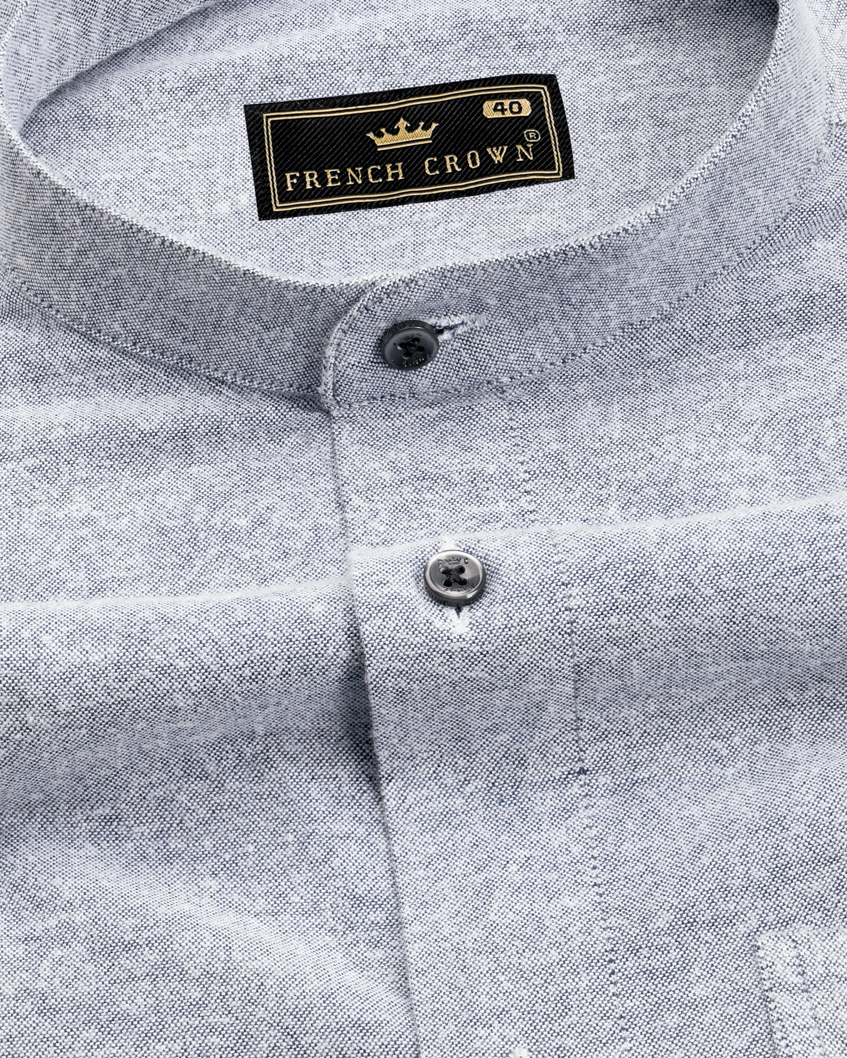 Aluminum Gray Royal Oxford Shirt