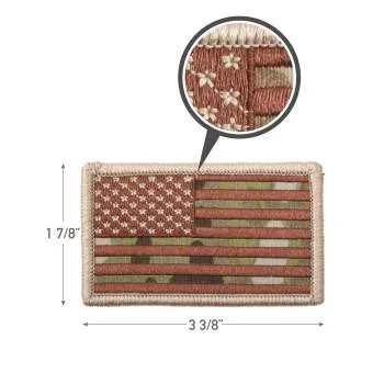 American Flag Patch - Hook Back