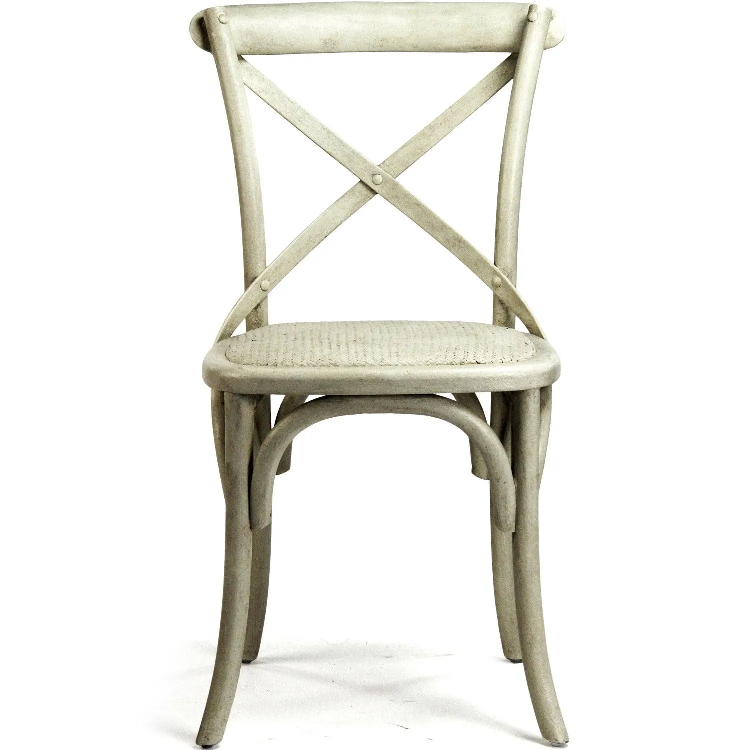 Antique White Cafe Chairs - Set of 2