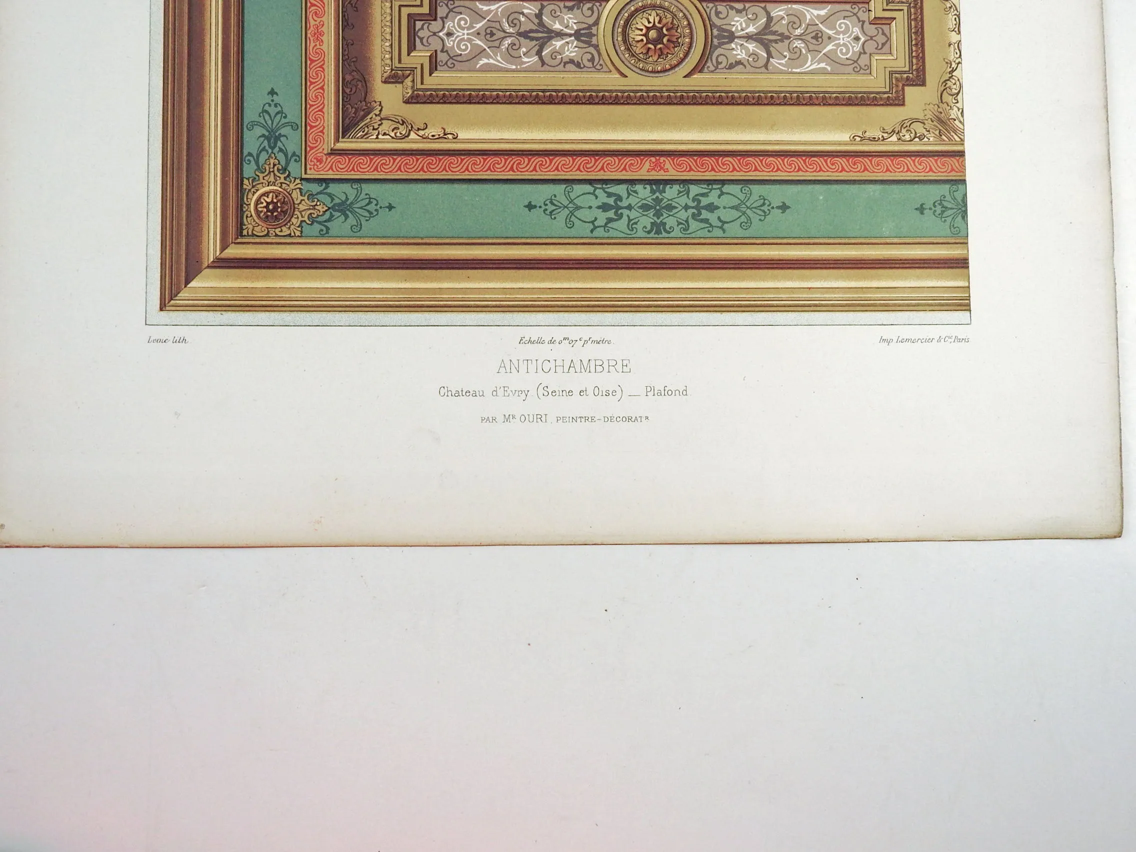 Architectural Ornament Lithograph