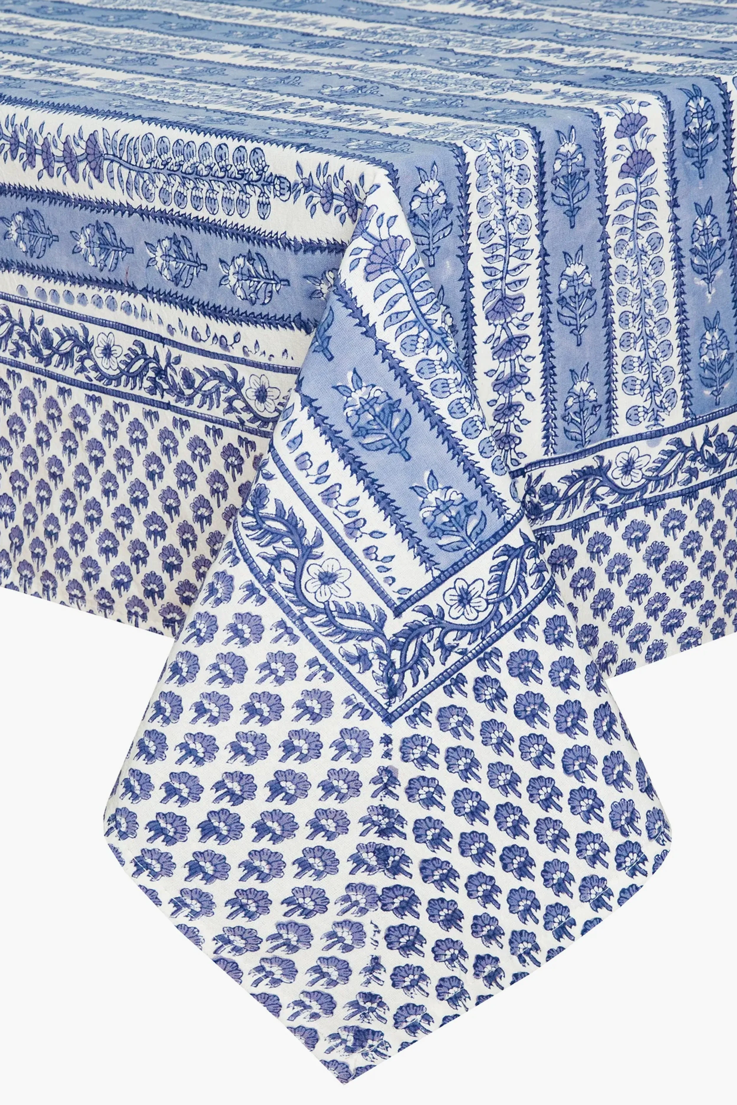 Avignon Blue and Marine French Tablecloth