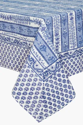 Avignon Blue and Marine French Tablecloth