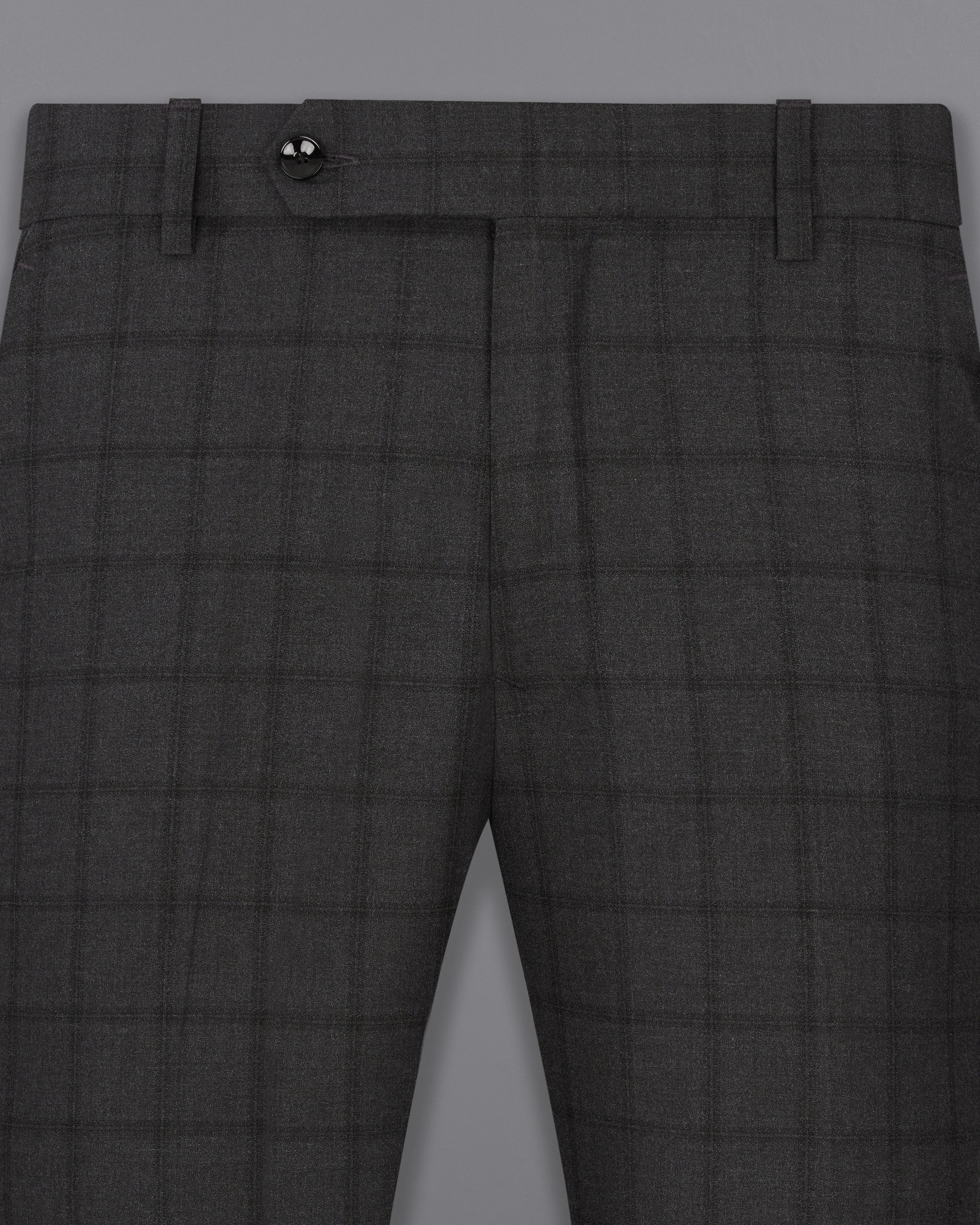 Baltic Black Windowpane Pant