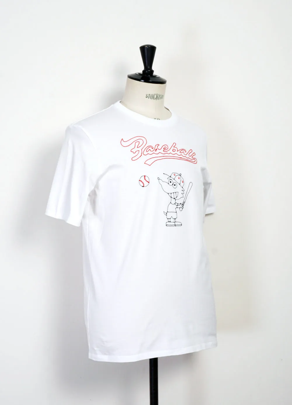 BASEBALL | Embroidered T-shirt | White