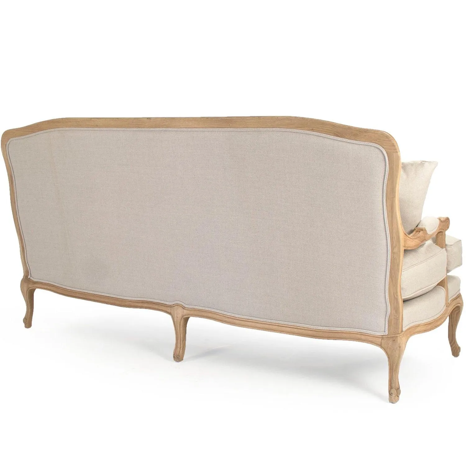 Bastille Linen French Cabriole Sofa