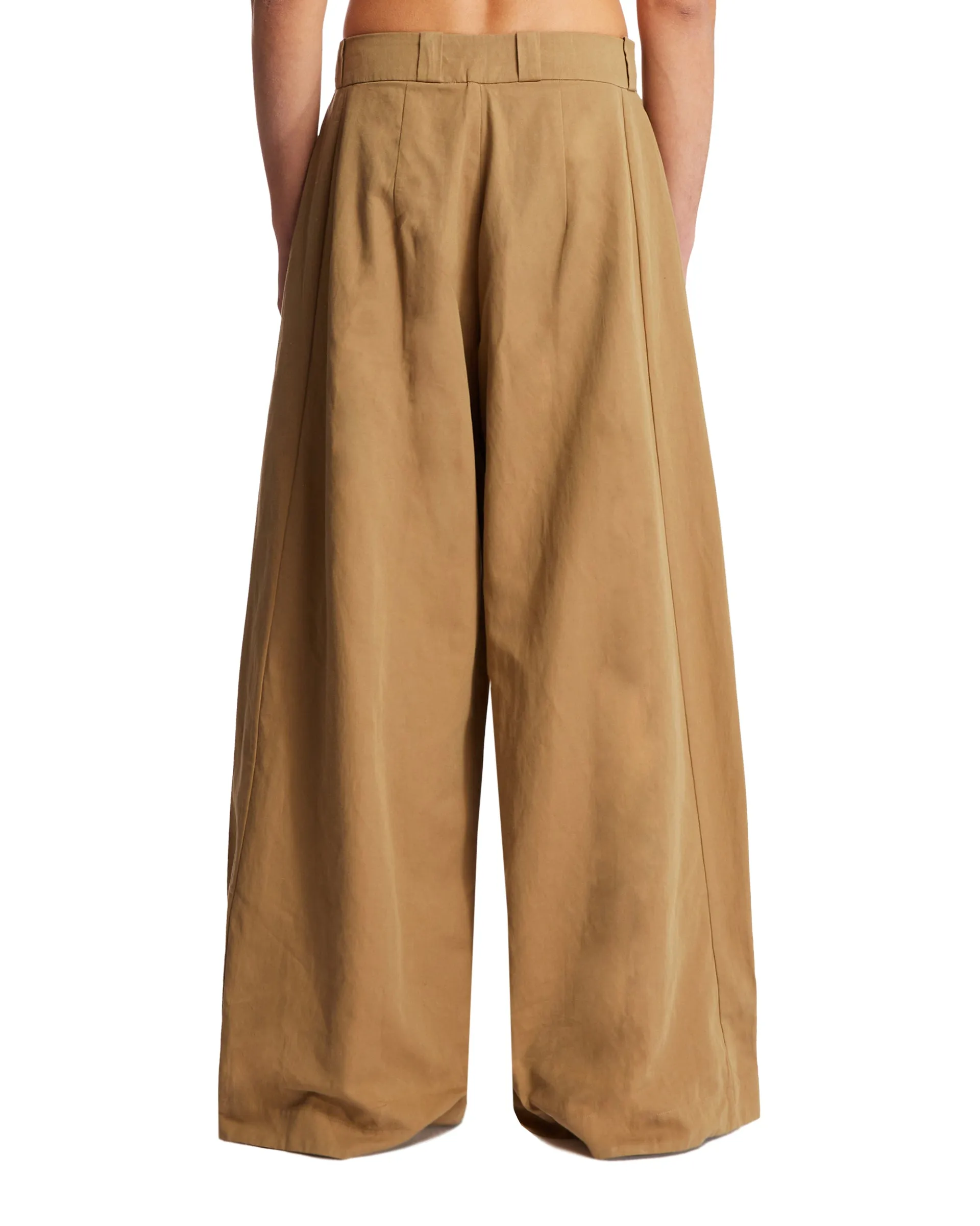 Beige Cotton Pants