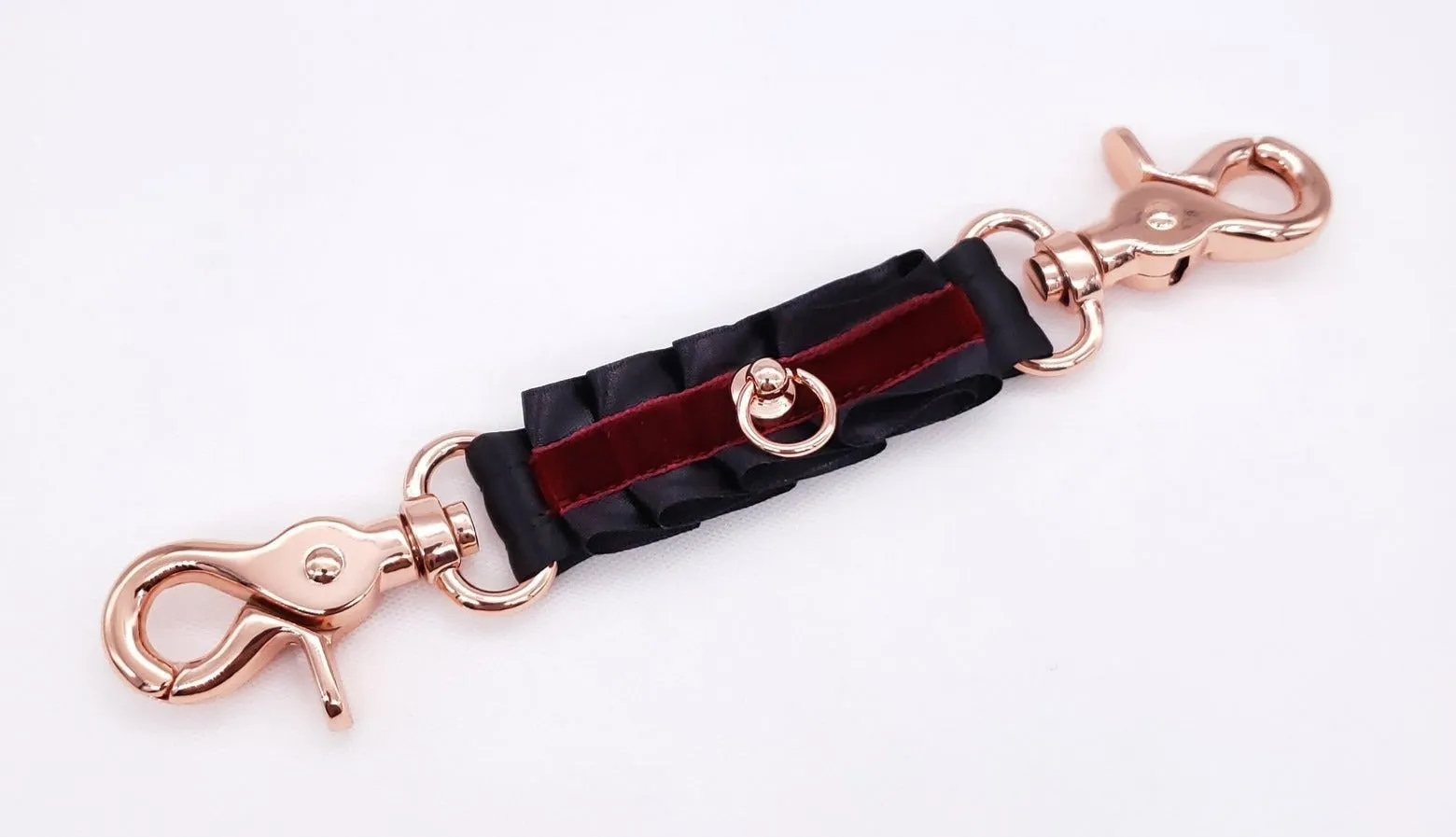 Black & Maroon Velvet Cuff Connector