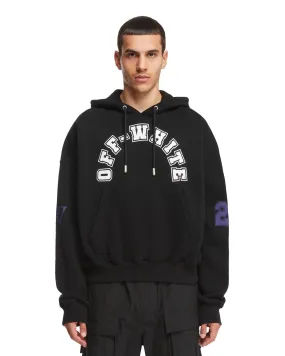 Black Logoed Hoodie