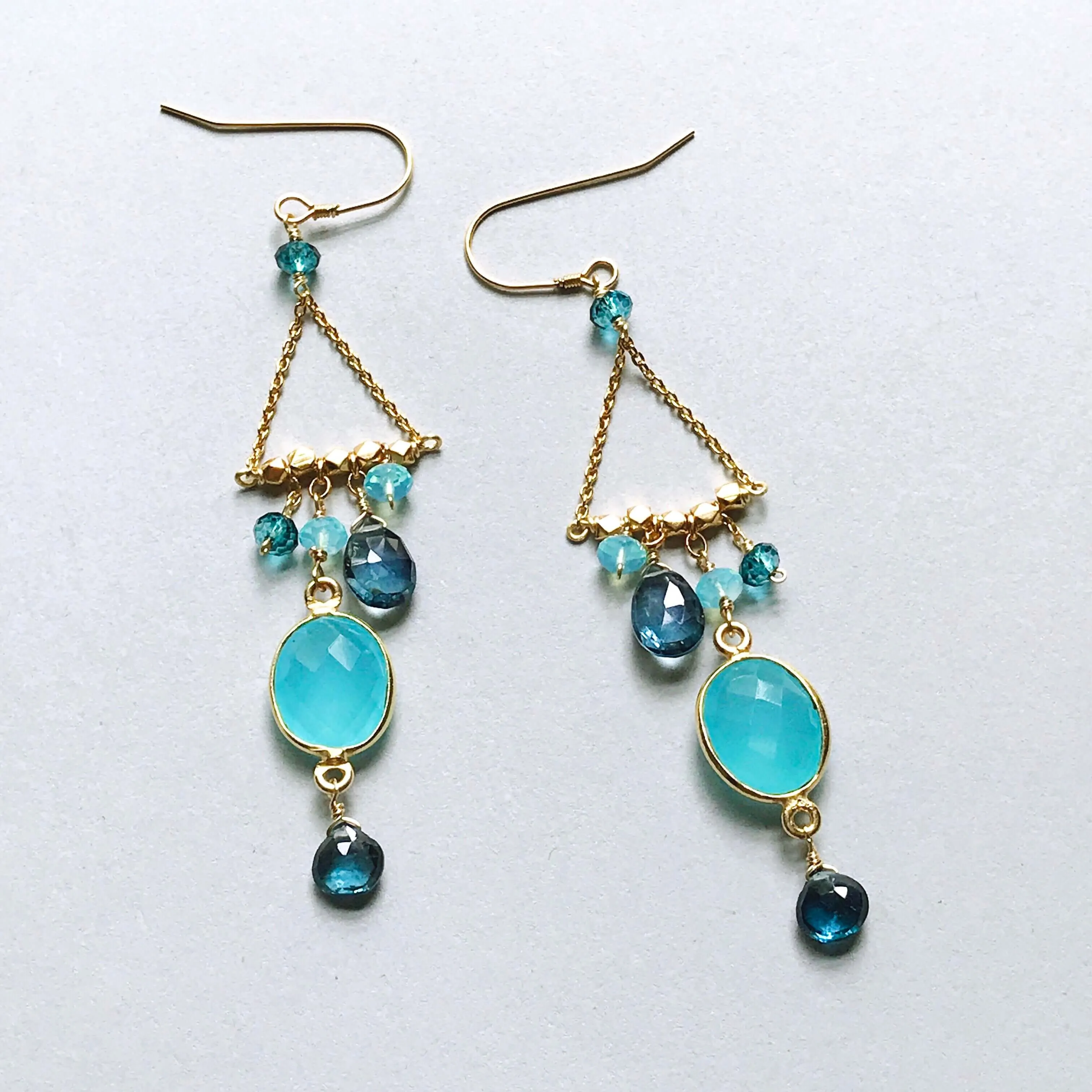 Blue Chandie Earrings