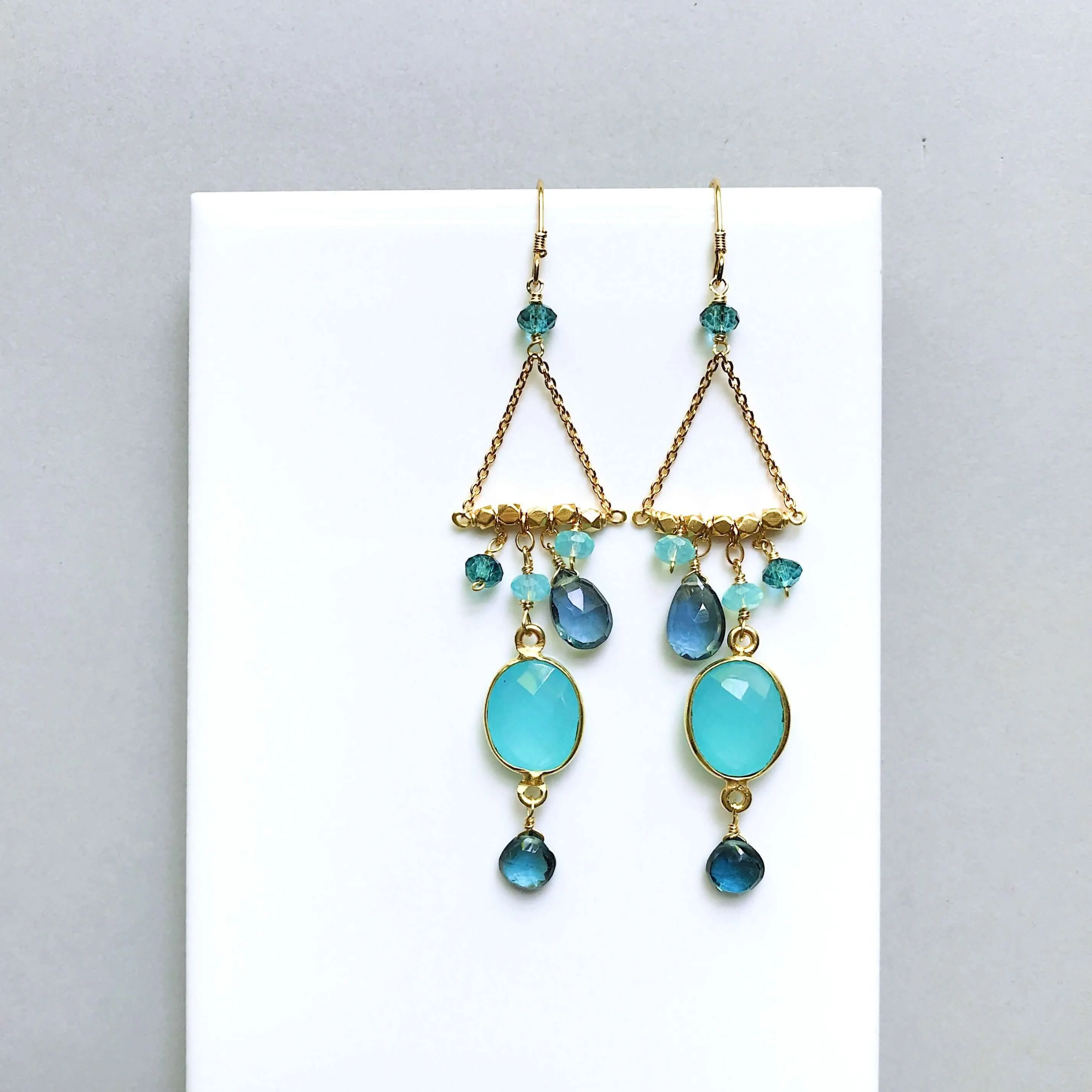 Blue Chandie Earrings