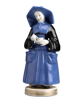 Blue Nun Porcelain Veilleuse