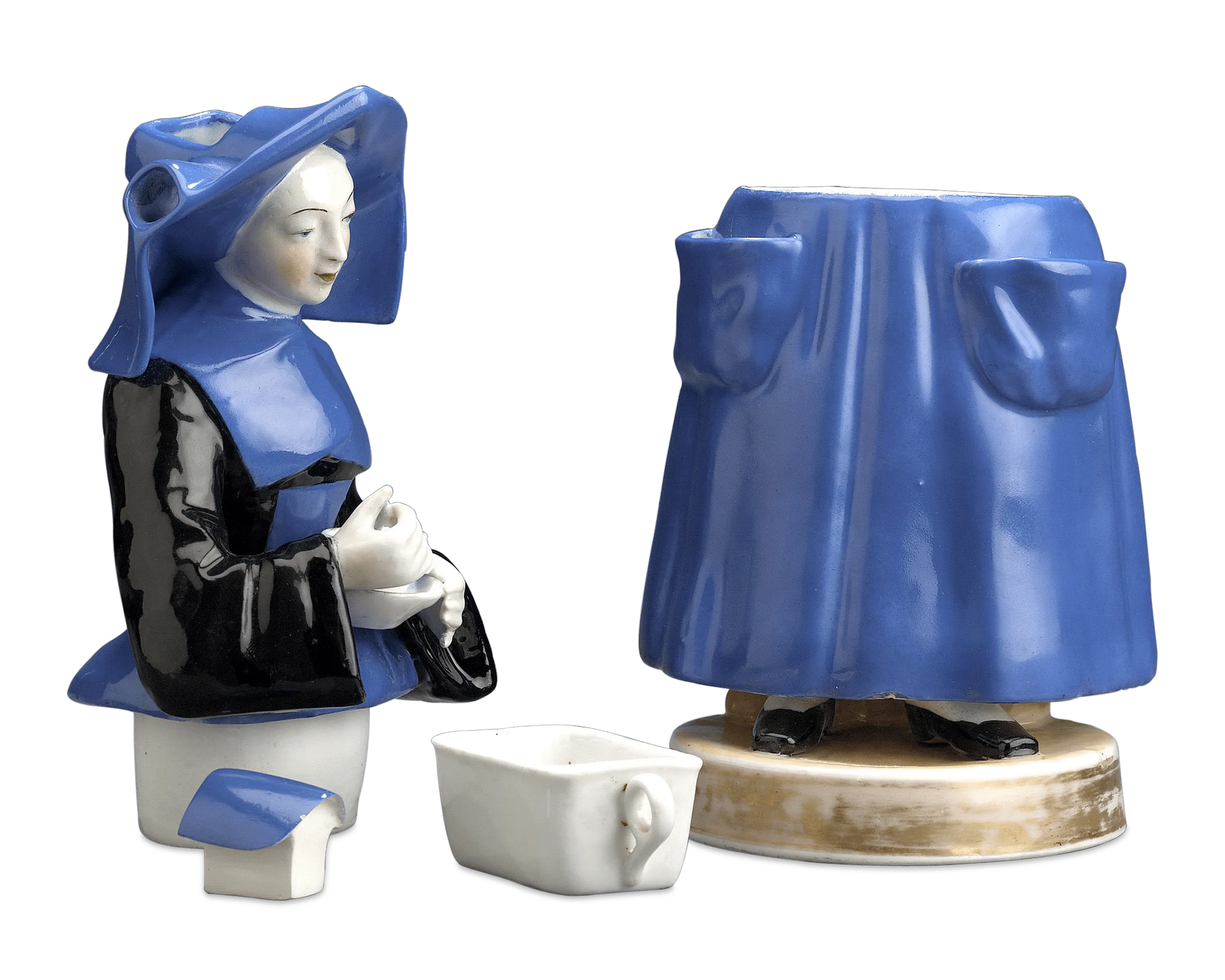 Blue Nun Porcelain Veilleuse