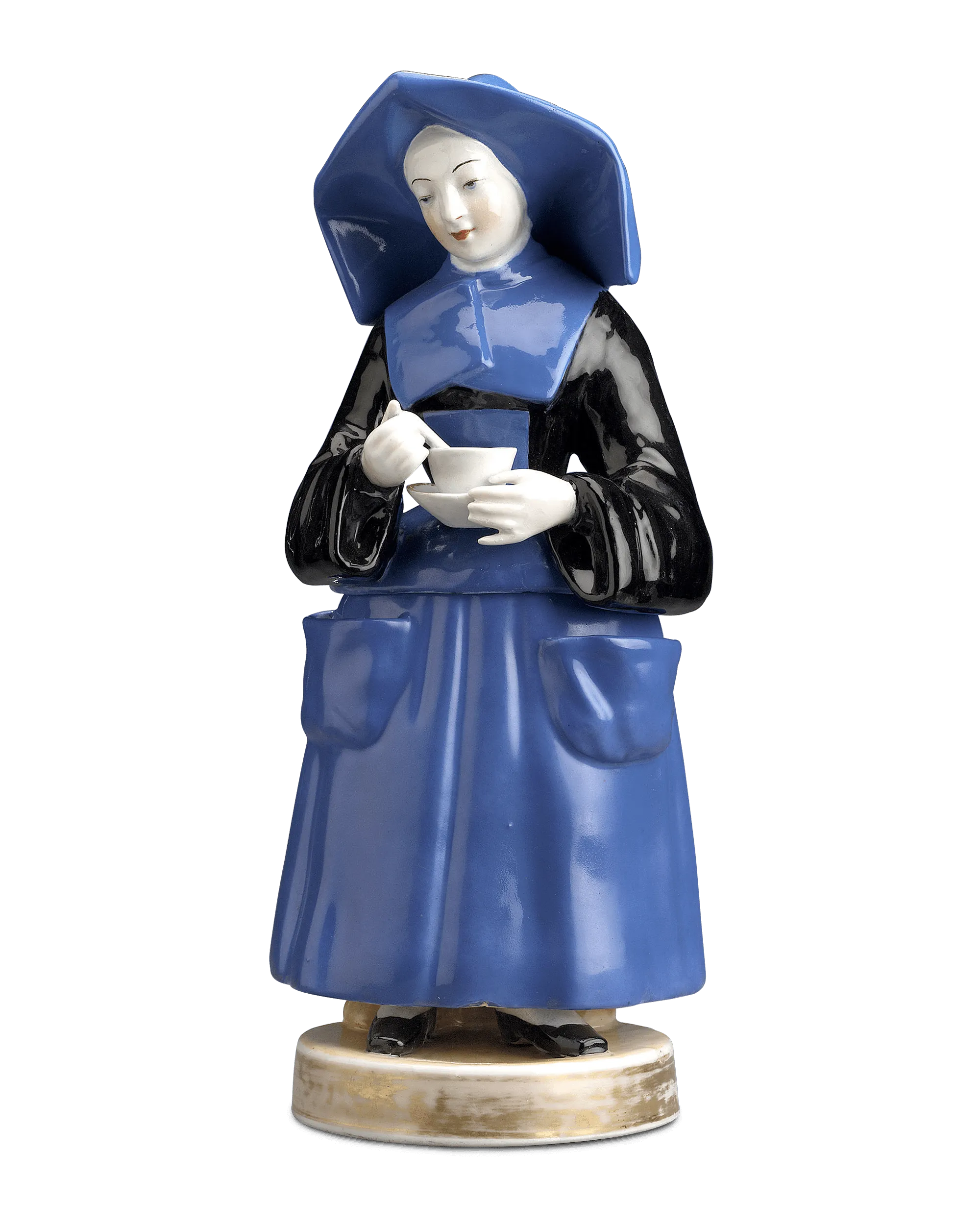 Blue Nun Porcelain Veilleuse