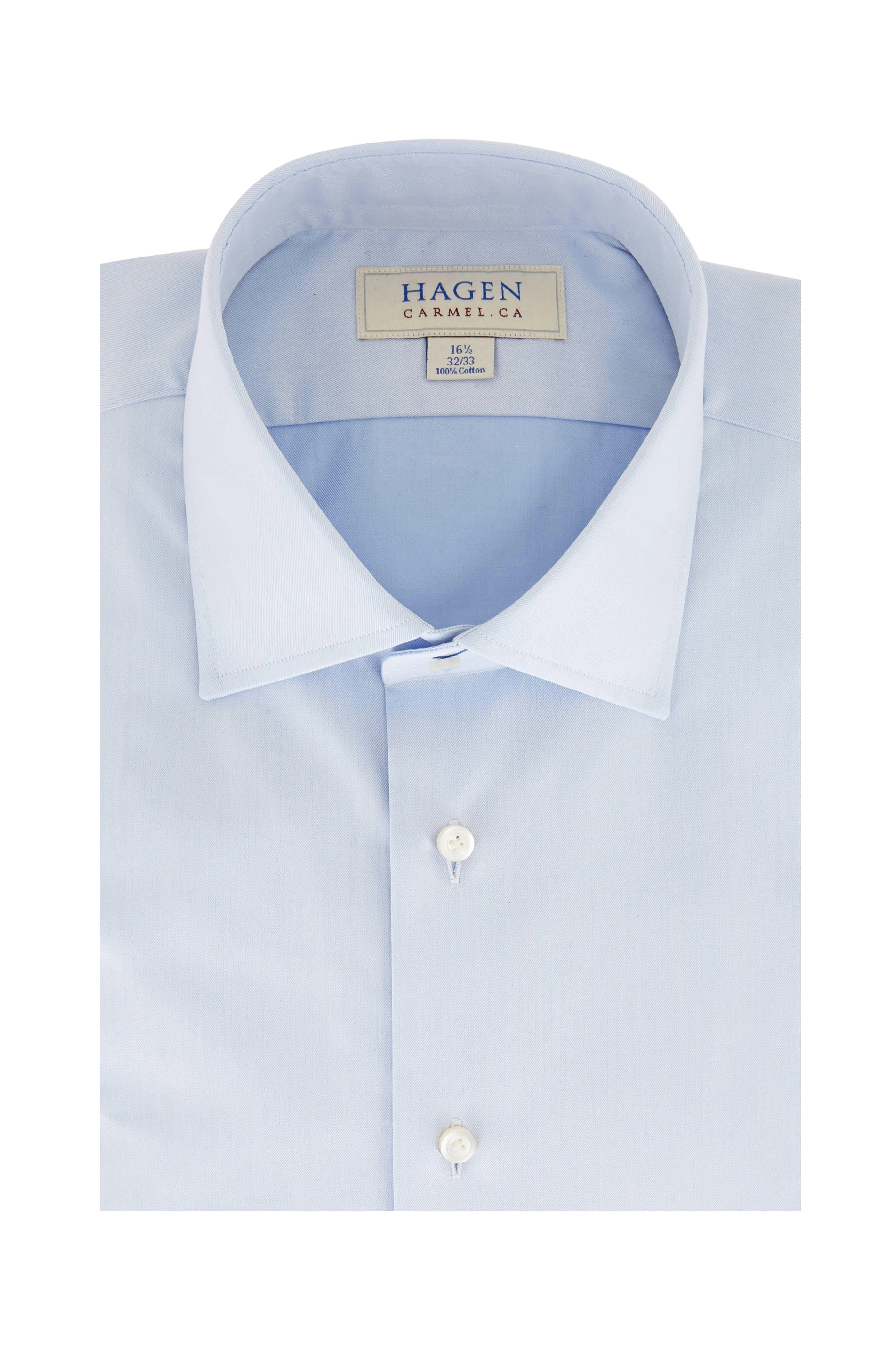 Blue Super Fine Twill Dress Shirt