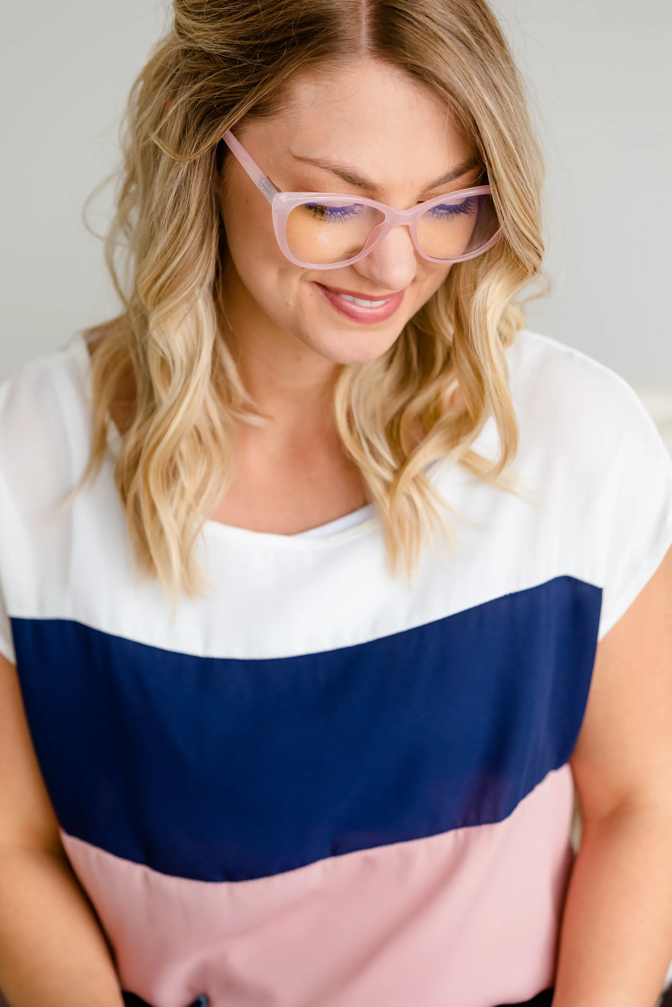 Blush Classic Frame Blue Light Glasses - FINAL SALE