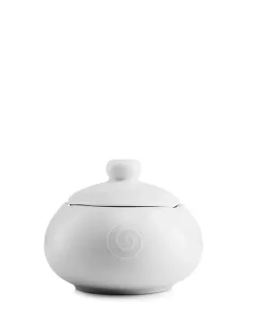 Carrol Boyes Swirl Sugar Bowl - White