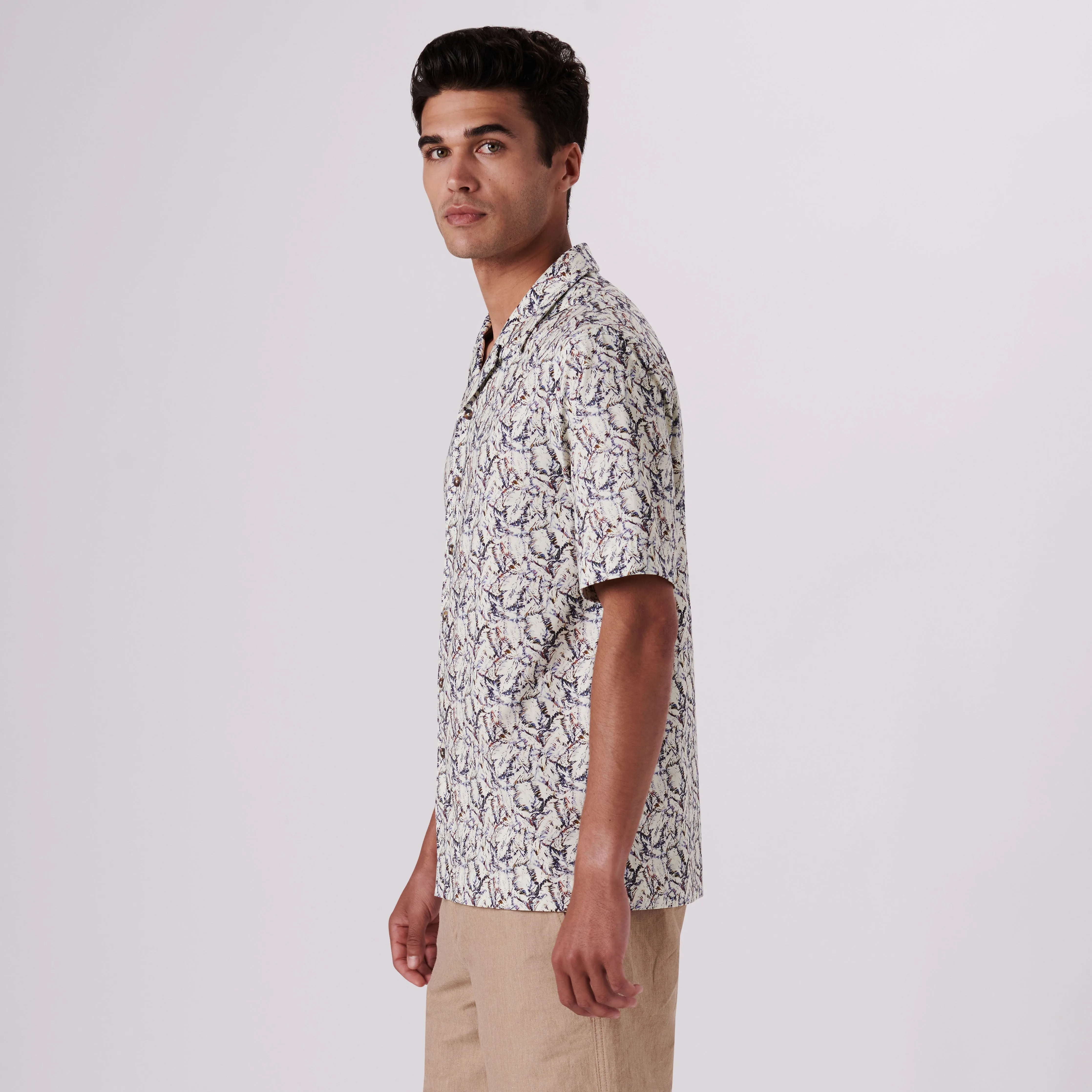 Cole Abstract Print OoohCotton Camp Shirt