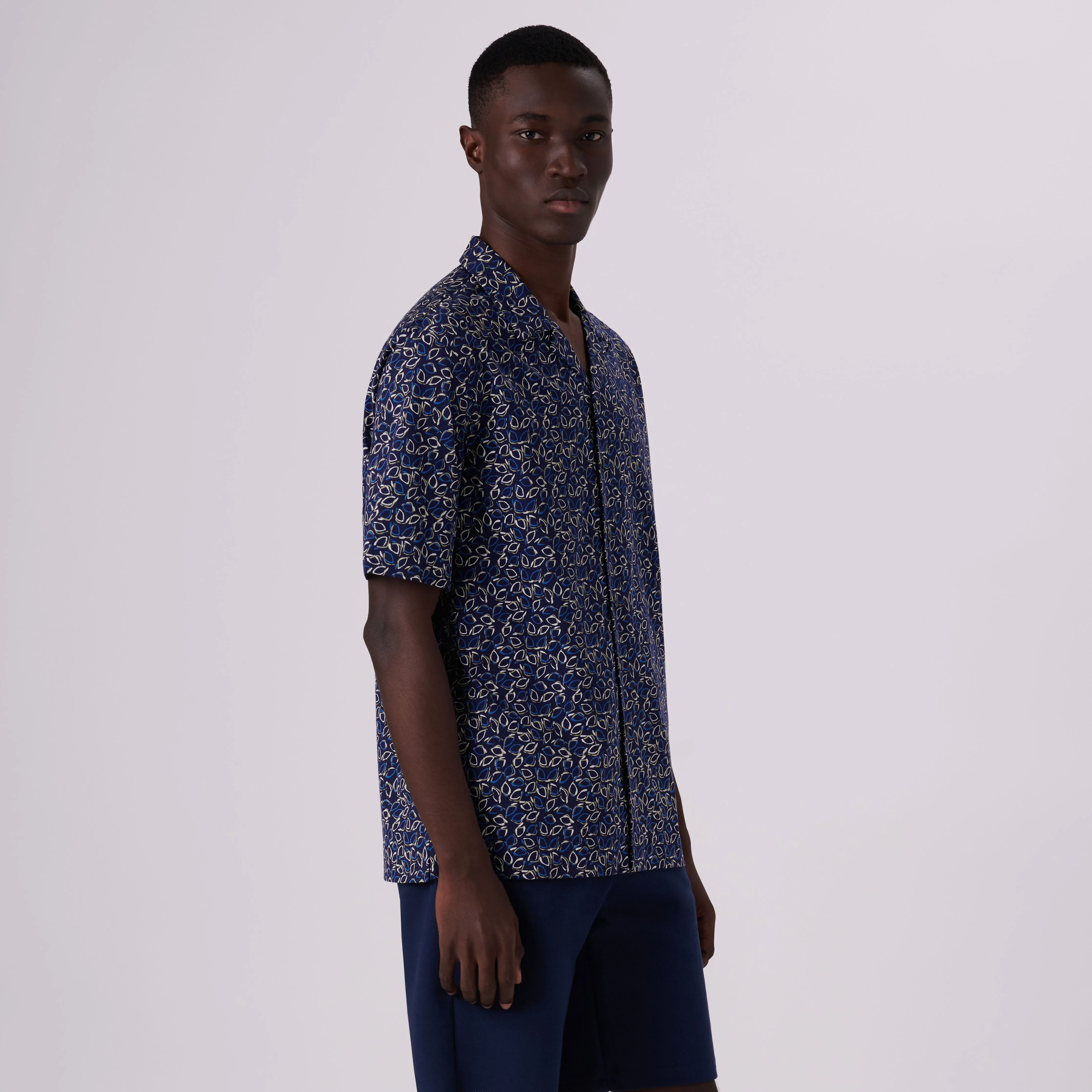 Cole Abstract Print OoohCotton Camp Shirt