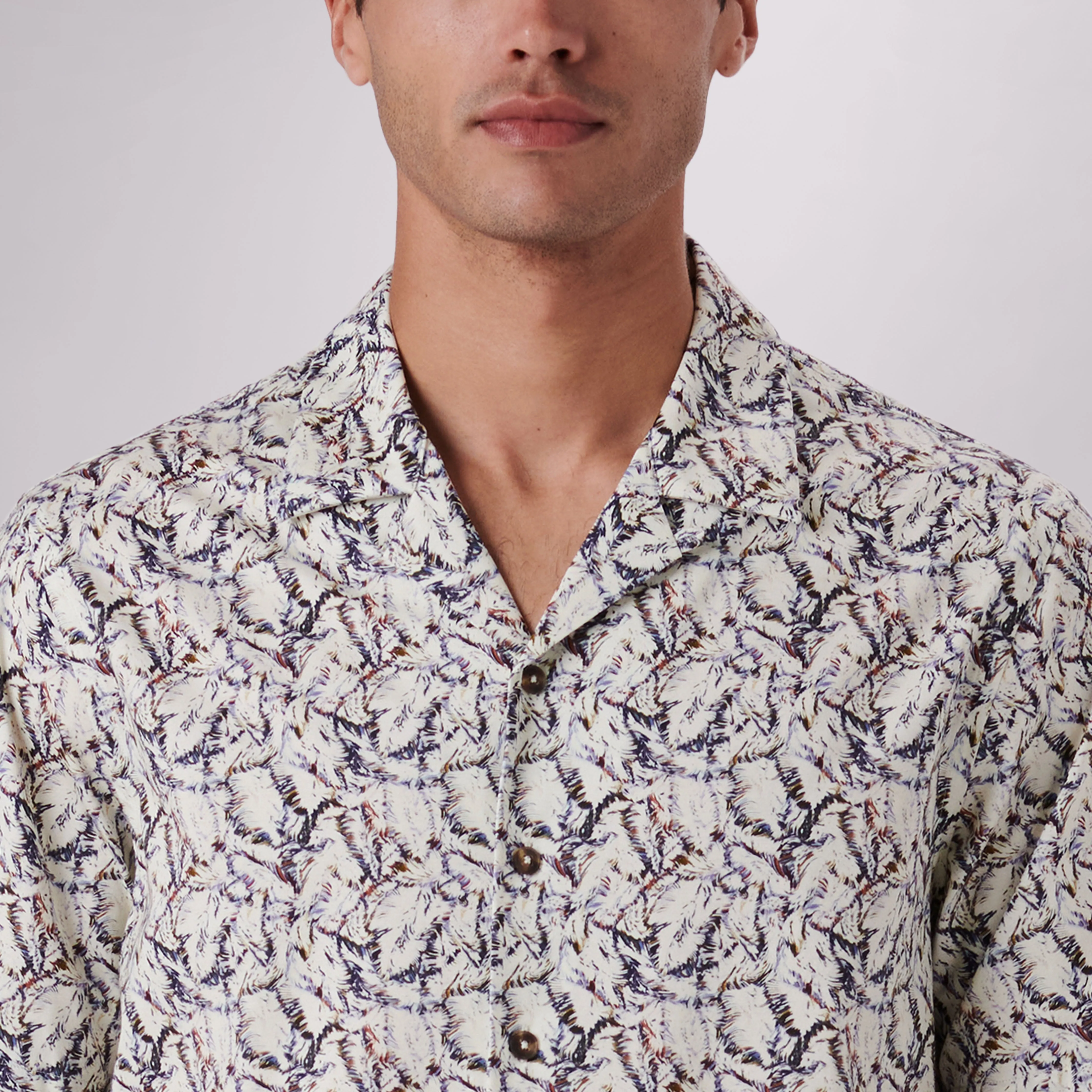 Cole Abstract Print OoohCotton Camp Shirt