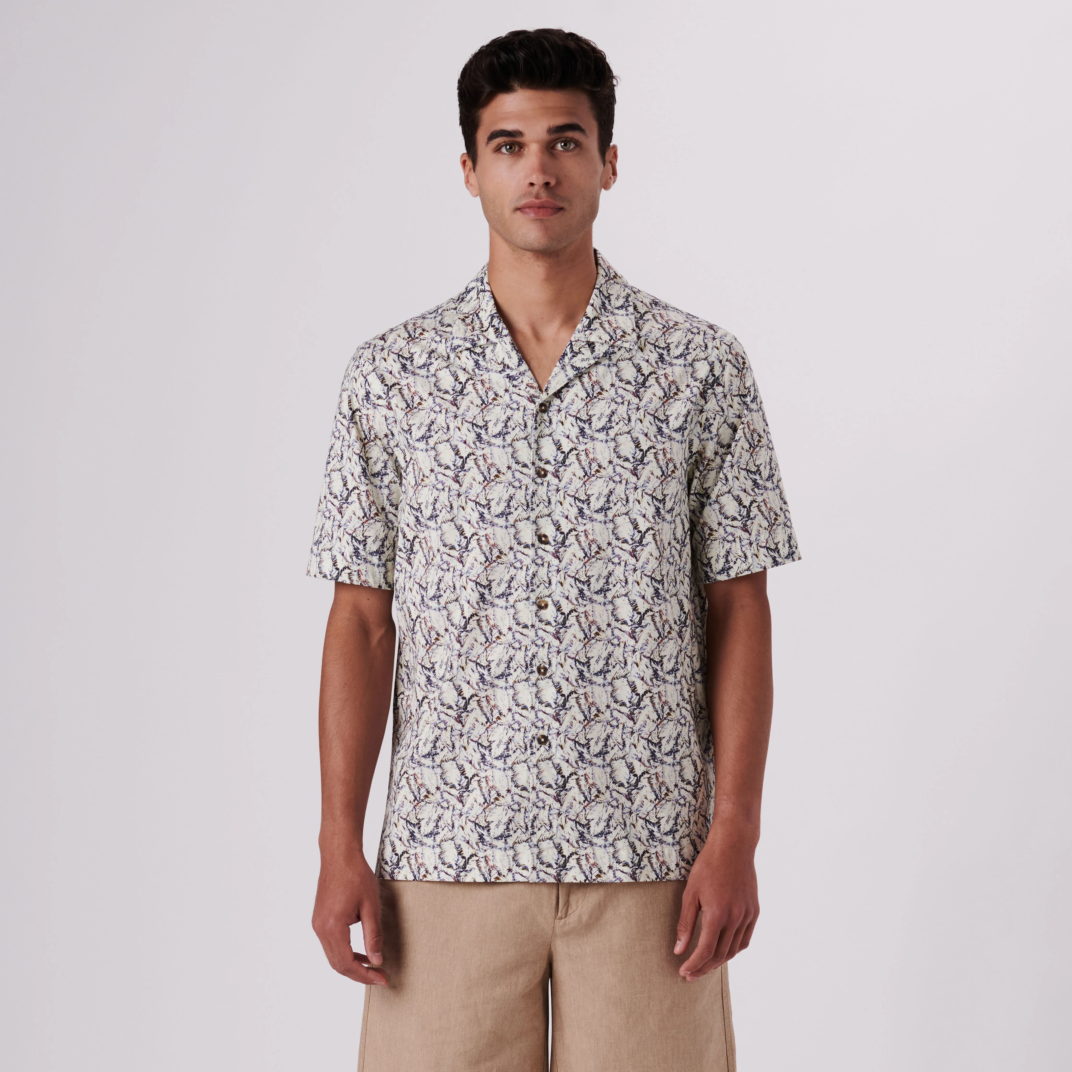 Cole Abstract Print OoohCotton Camp Shirt