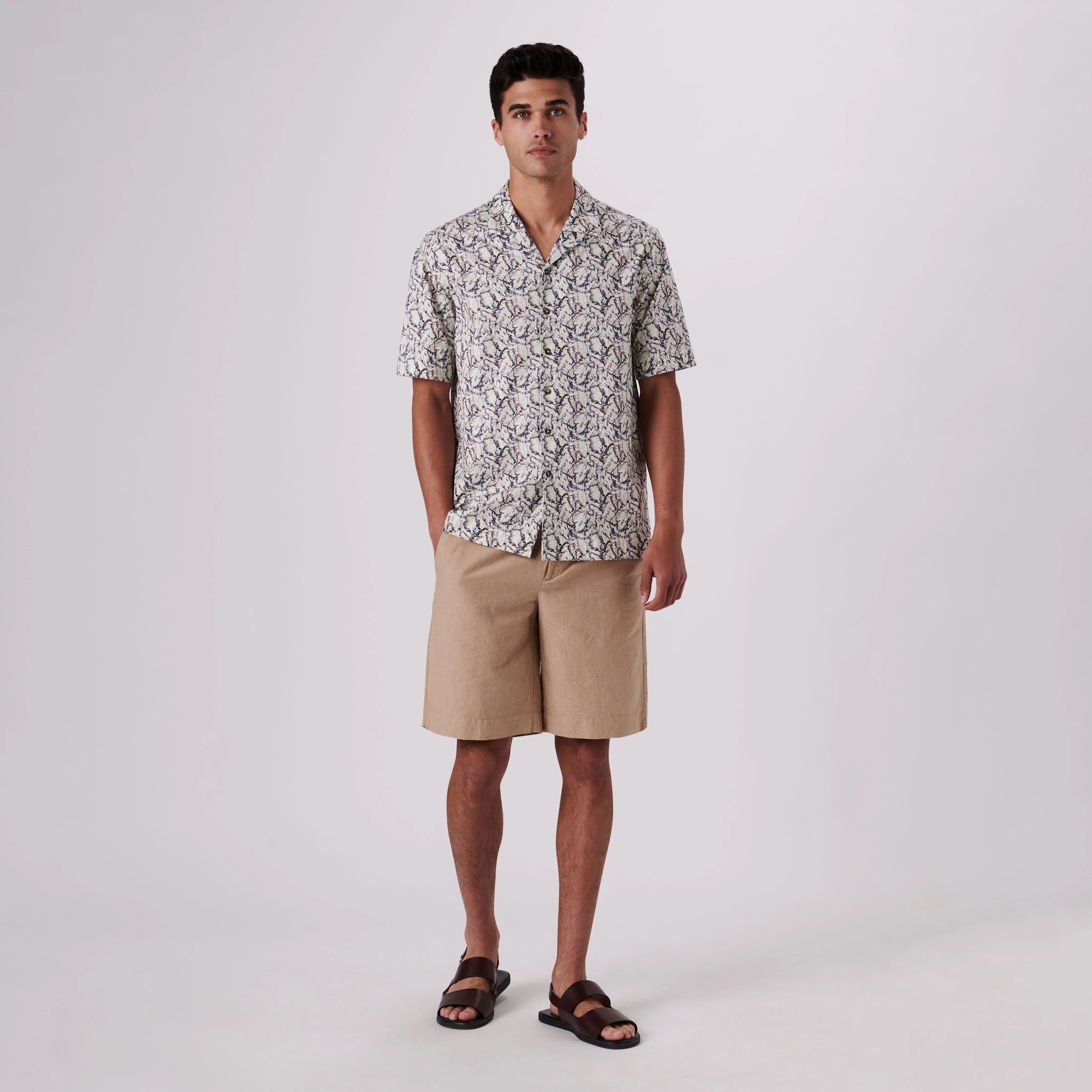 Cole Abstract Print OoohCotton Camp Shirt