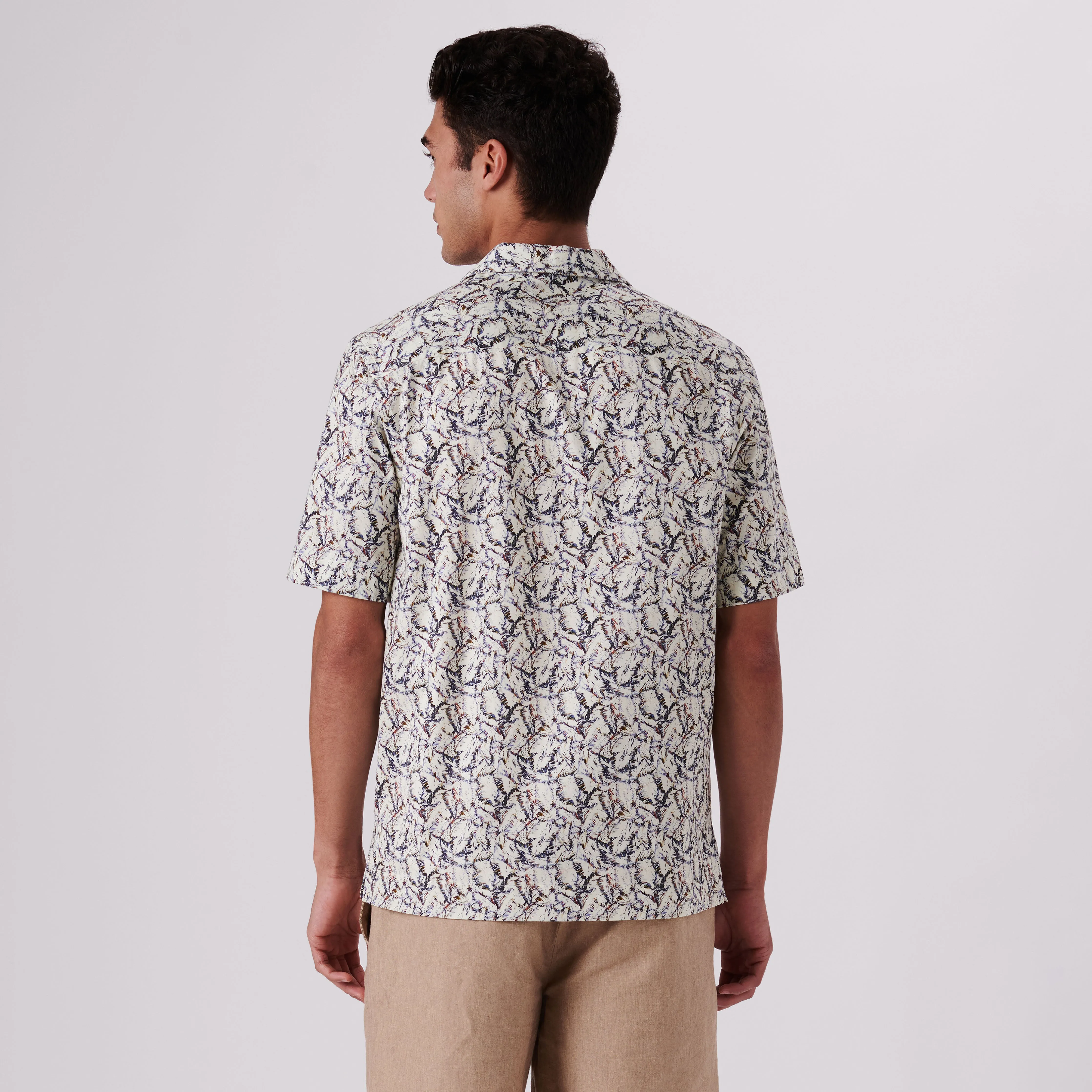 Cole Abstract Print OoohCotton Camp Shirt