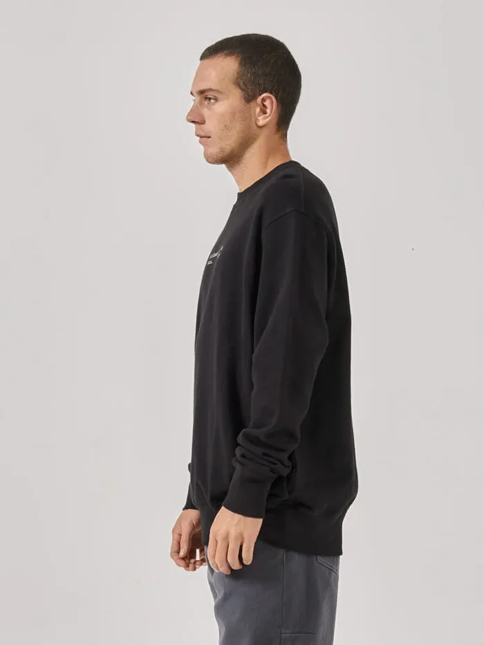 Constant Thrills Oversize Crew - Black