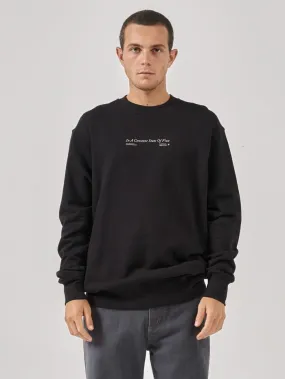 Constant Thrills Oversize Crew - Black