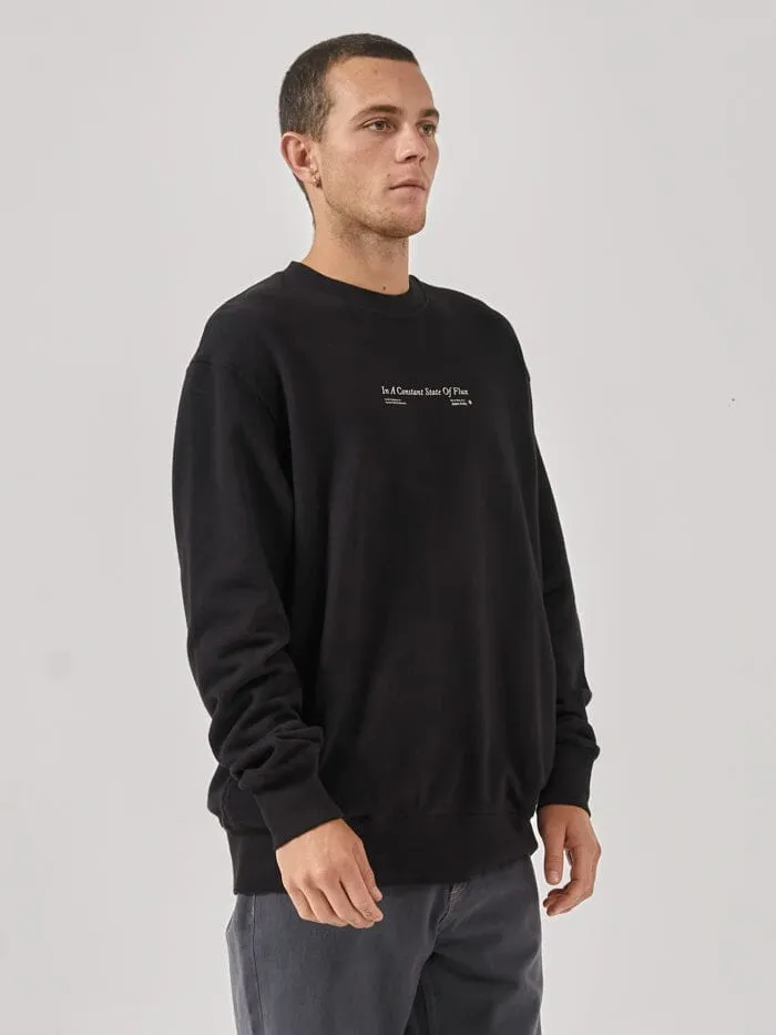 Constant Thrills Oversize Crew - Black