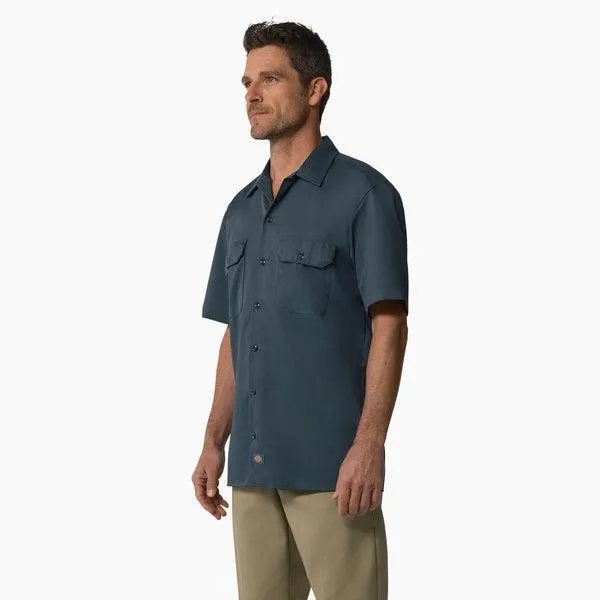 Dickies Short Sleeve Twill Work Shirt Air Force Blue