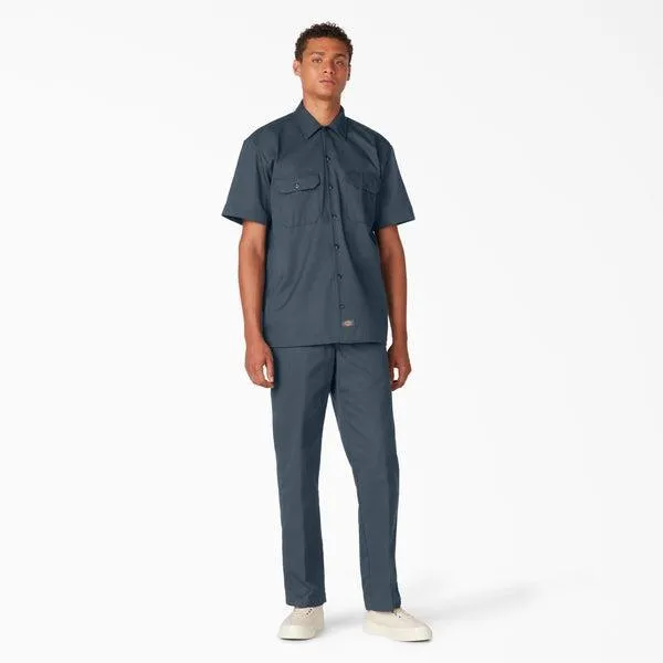 Dickies Short Sleeve Twill Work Shirt Air Force Blue