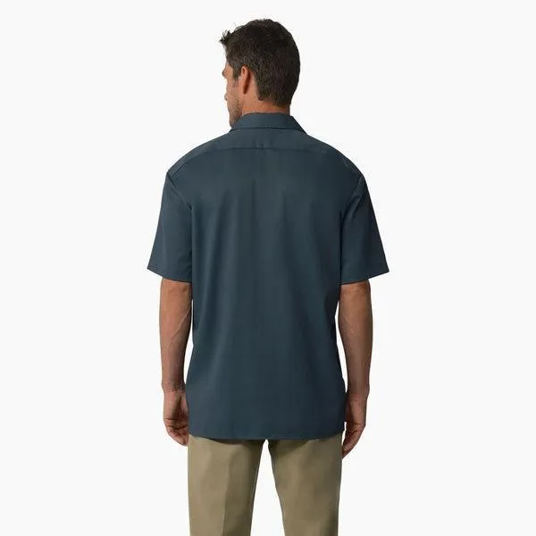 Dickies Short Sleeve Twill Work Shirt Air Force Blue