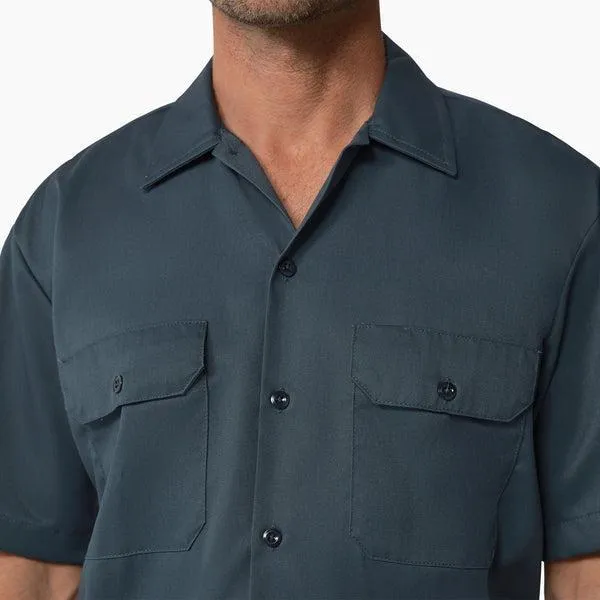 Dickies Short Sleeve Twill Work Shirt Air Force Blue