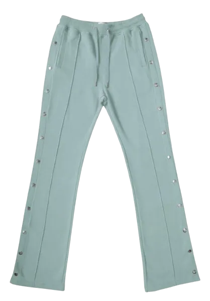 EPTM French Terry Snap Flared Pants Sage