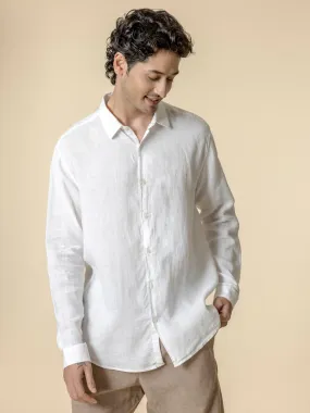 Essential 100% Linen White Shirt - Se Relaxer