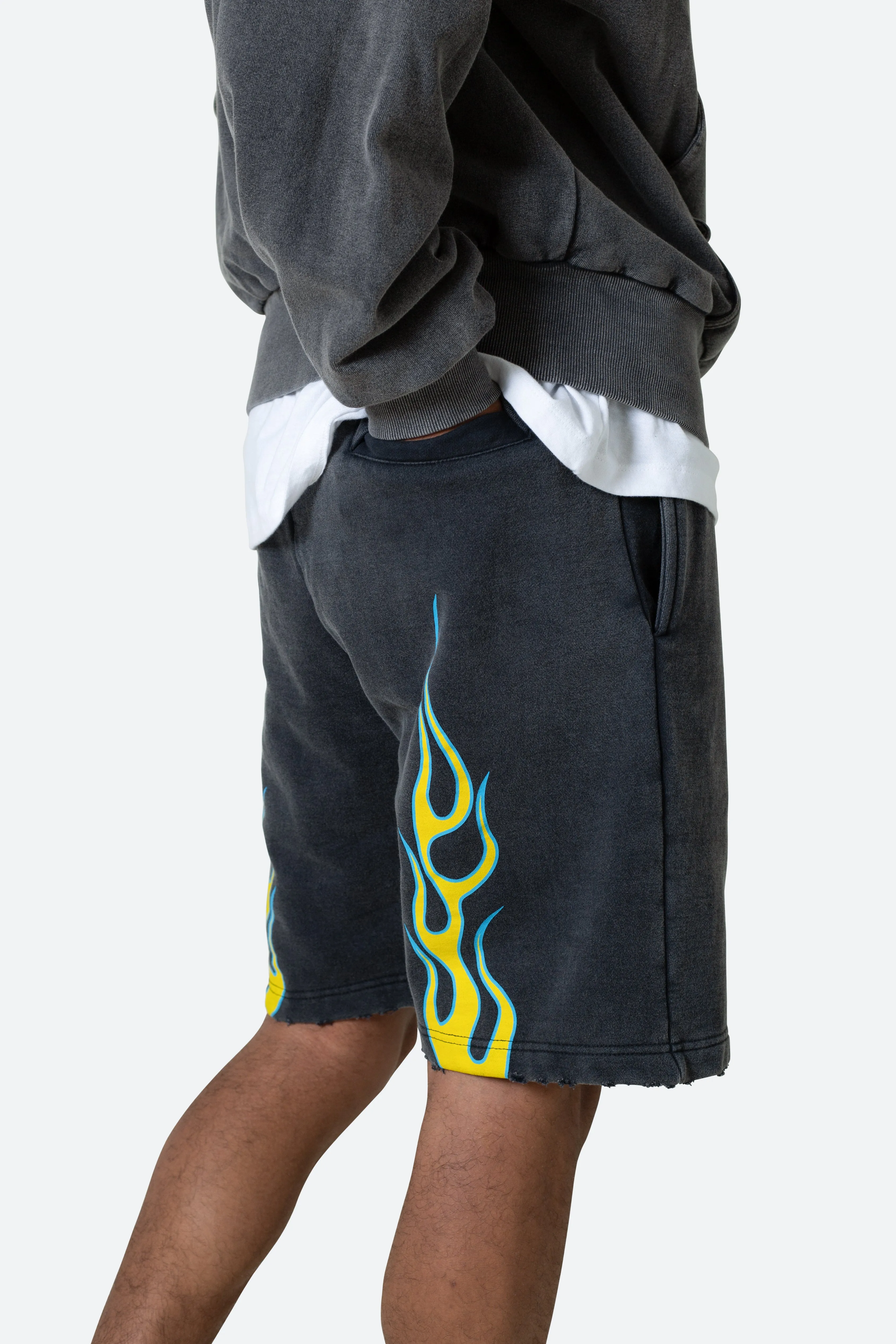 Flame Shorts - Black