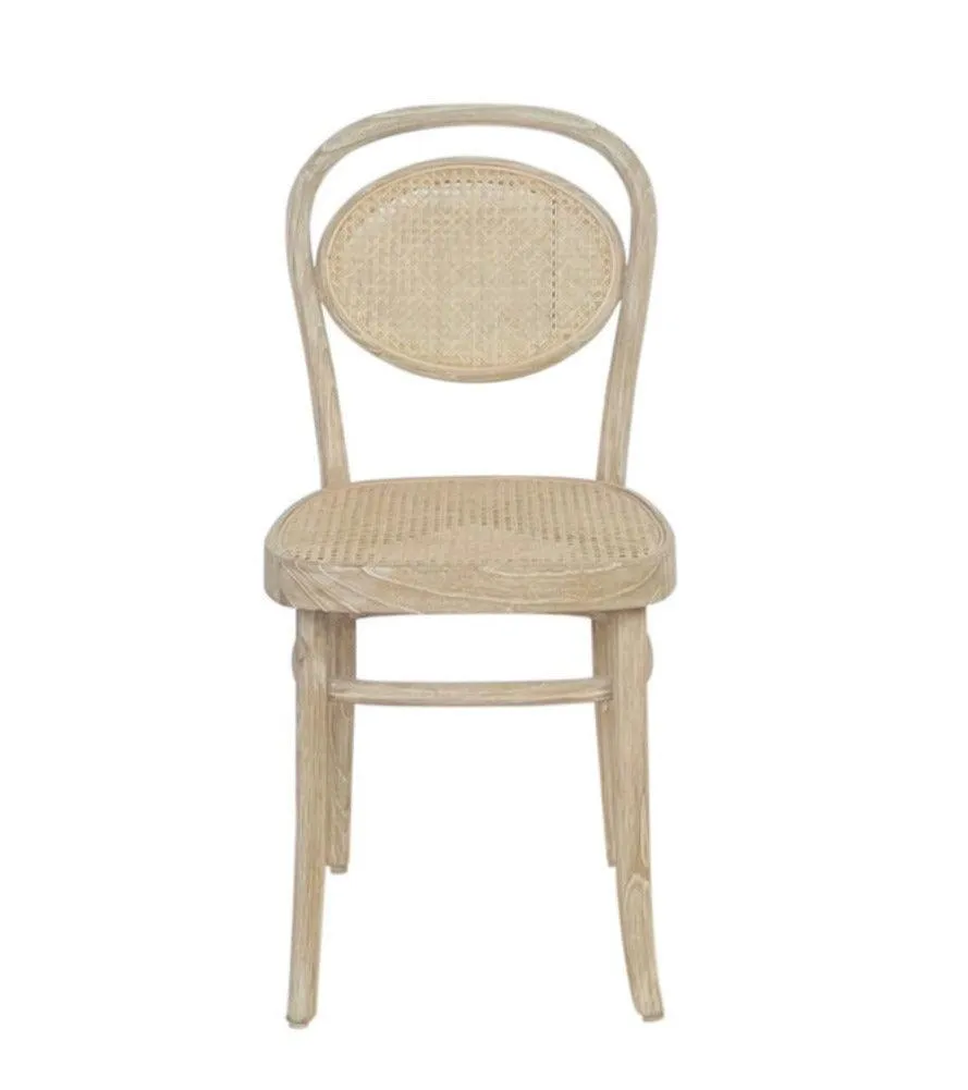 French Bistro Cane Dining Chairs - Set