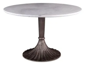 French Bistro Marble Top Dining Table